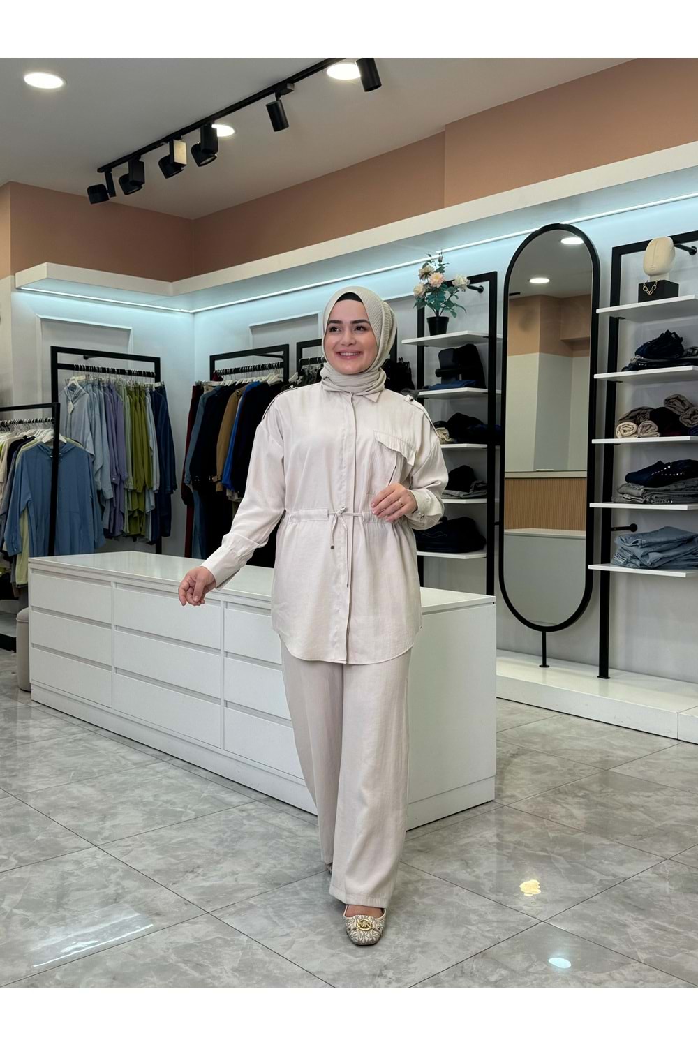 BELYA TAKIM - KREM - L-XL