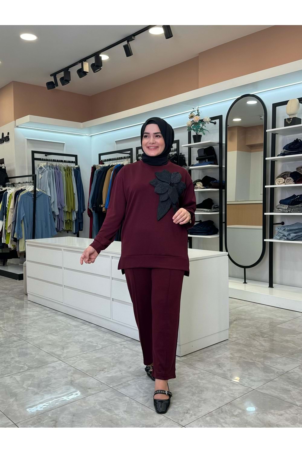 FULYA TAKIM - BORDO - S-M