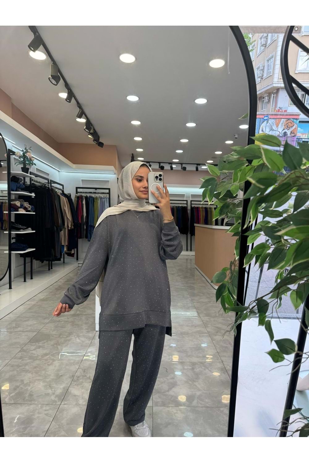 PARLA TAKIM - ANTRASİT GRİ - S-M