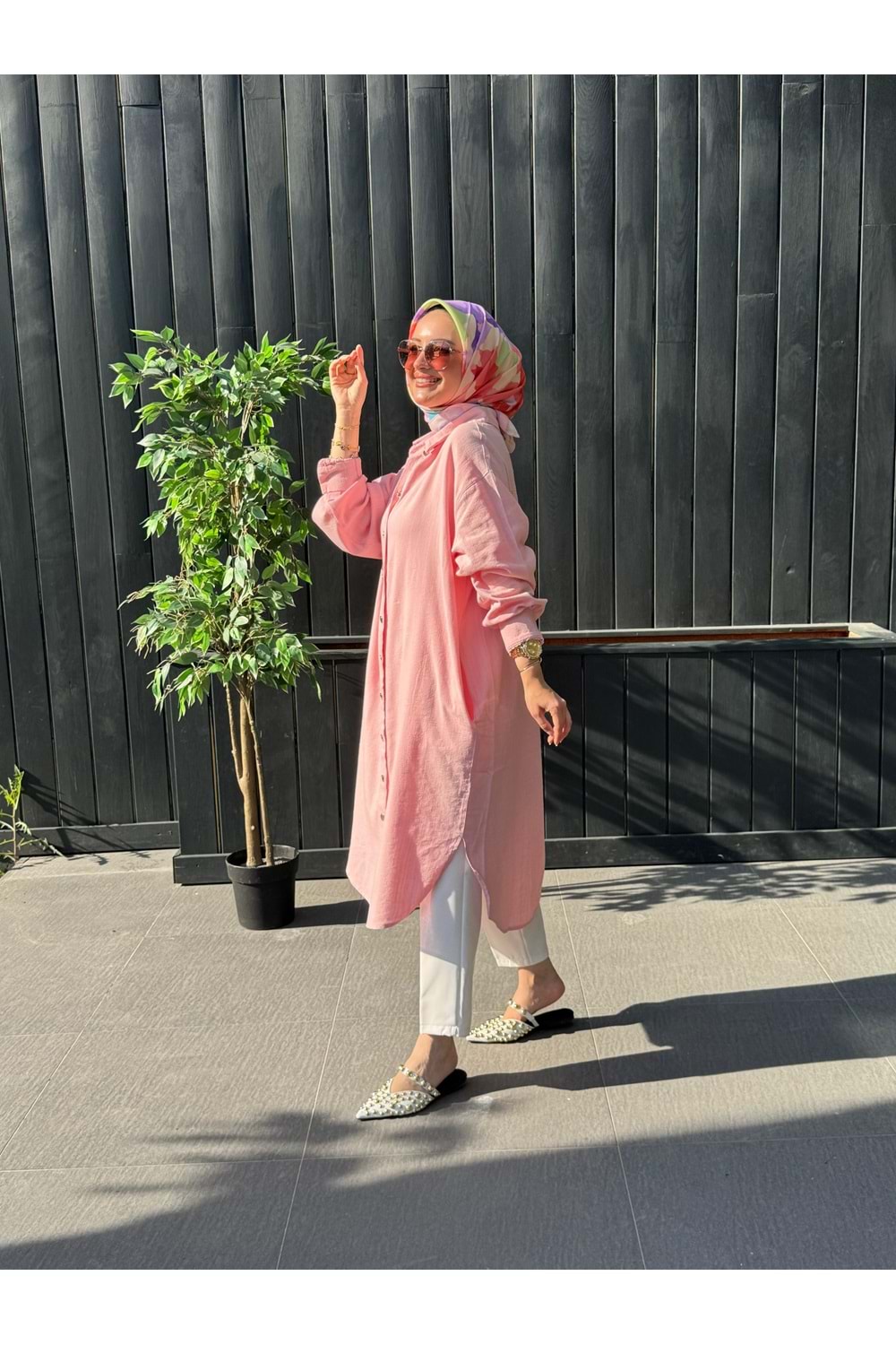 DENİZ KAP - PEMBE - L-XL