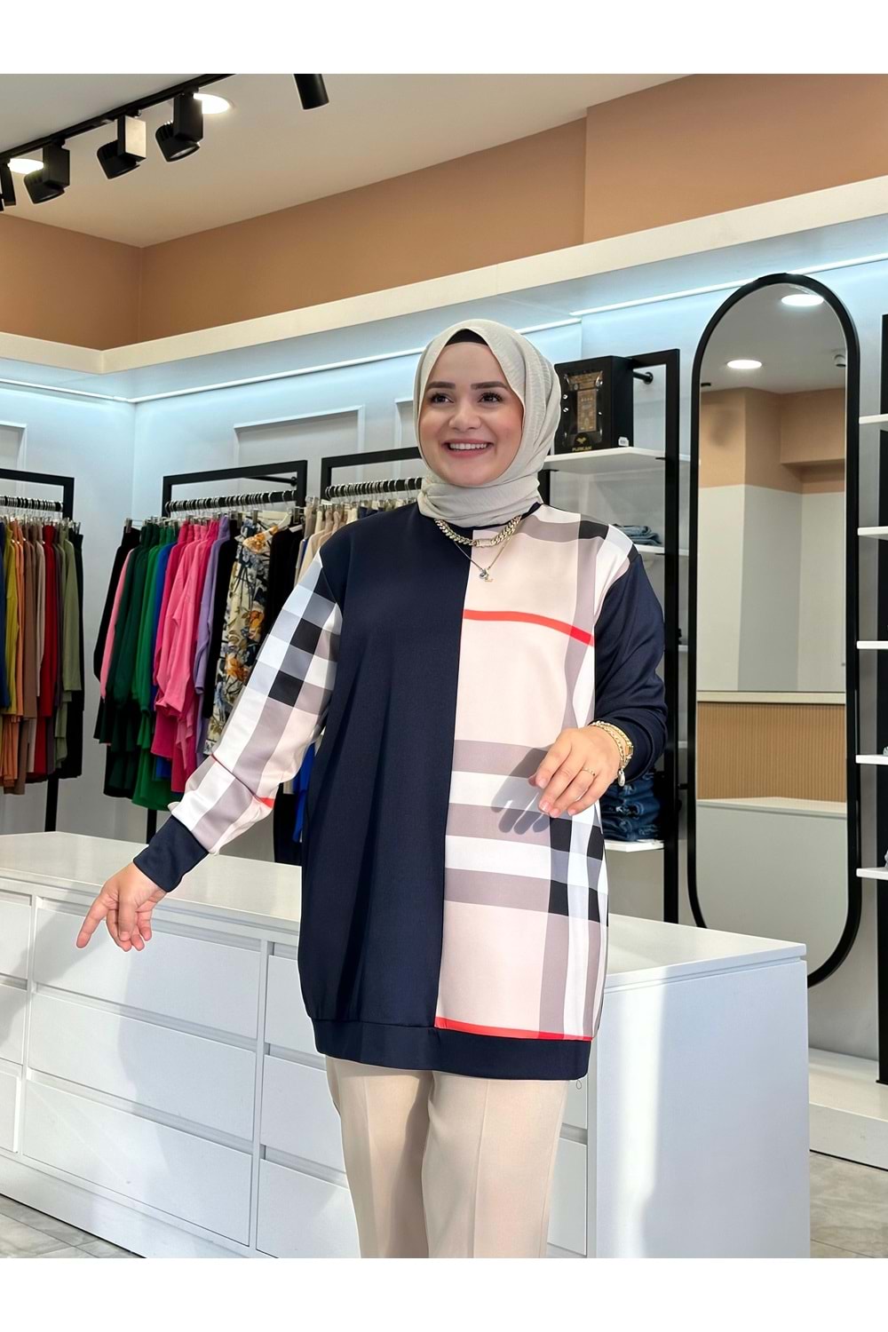 KARELİ SWEAT - LACİVERT - S-M