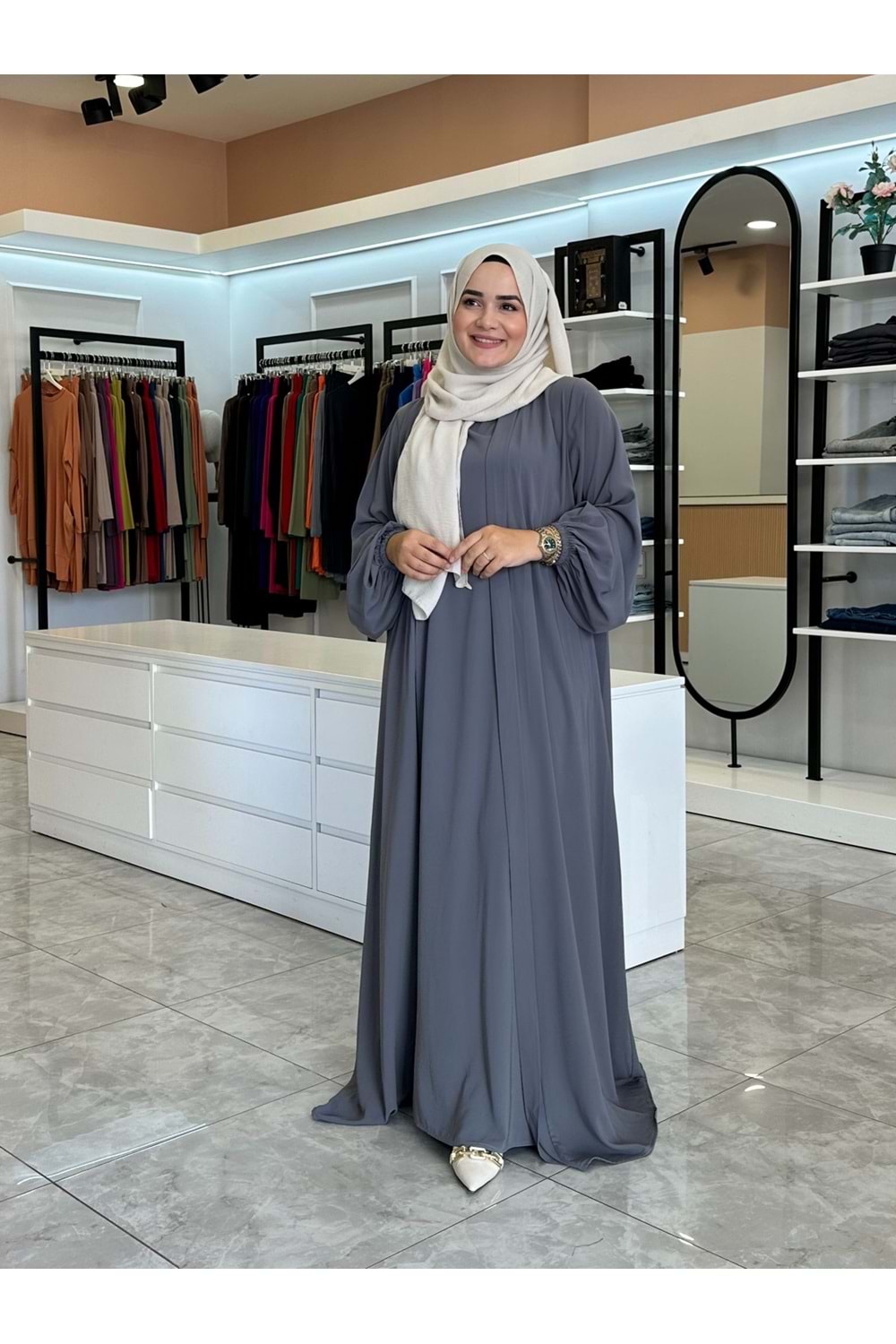 MEDİNE ABAYA - GRİ - 2