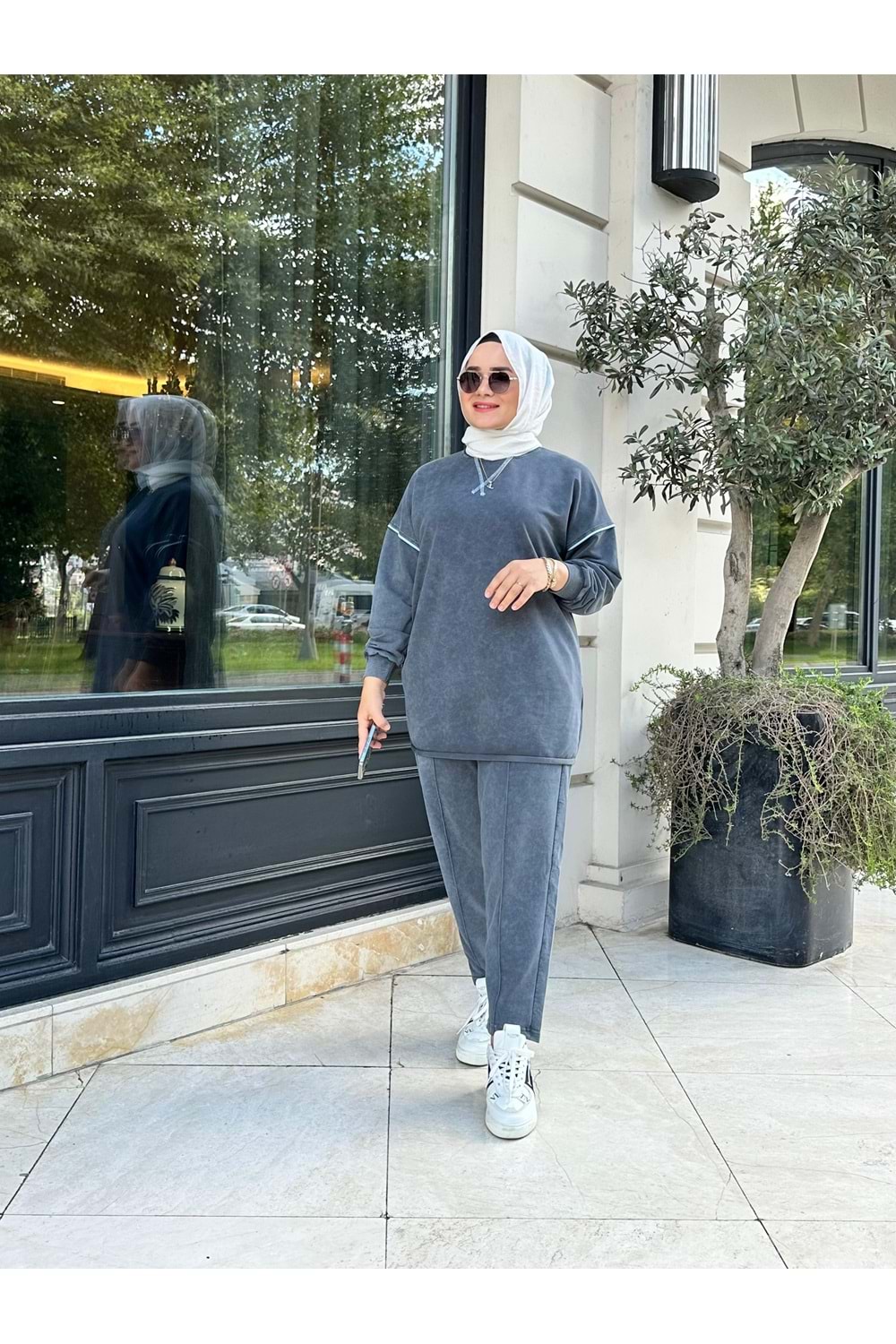 NADYA TAKIM - GRİ - L-XL