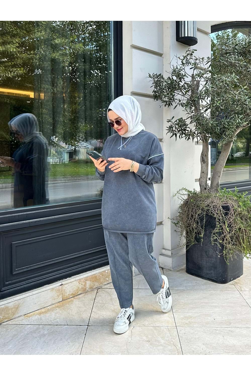 NADYA TAKIM - GRİ - L-XL