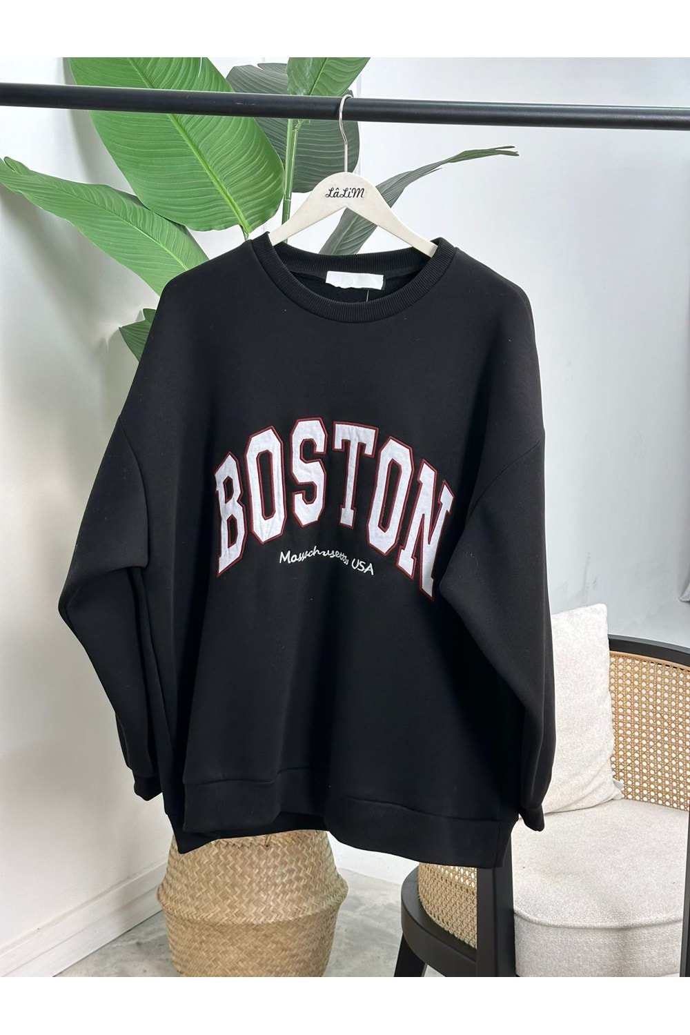 BOSTON SWEAT - SİYAH - STD