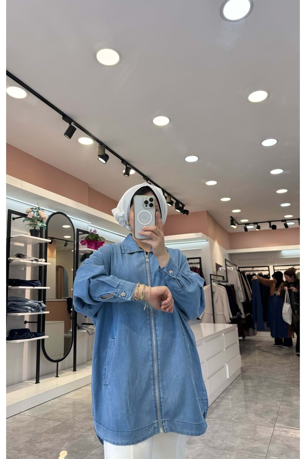 TENSEL KOT KAP - AÇIK KOT RENGİ - L-XL