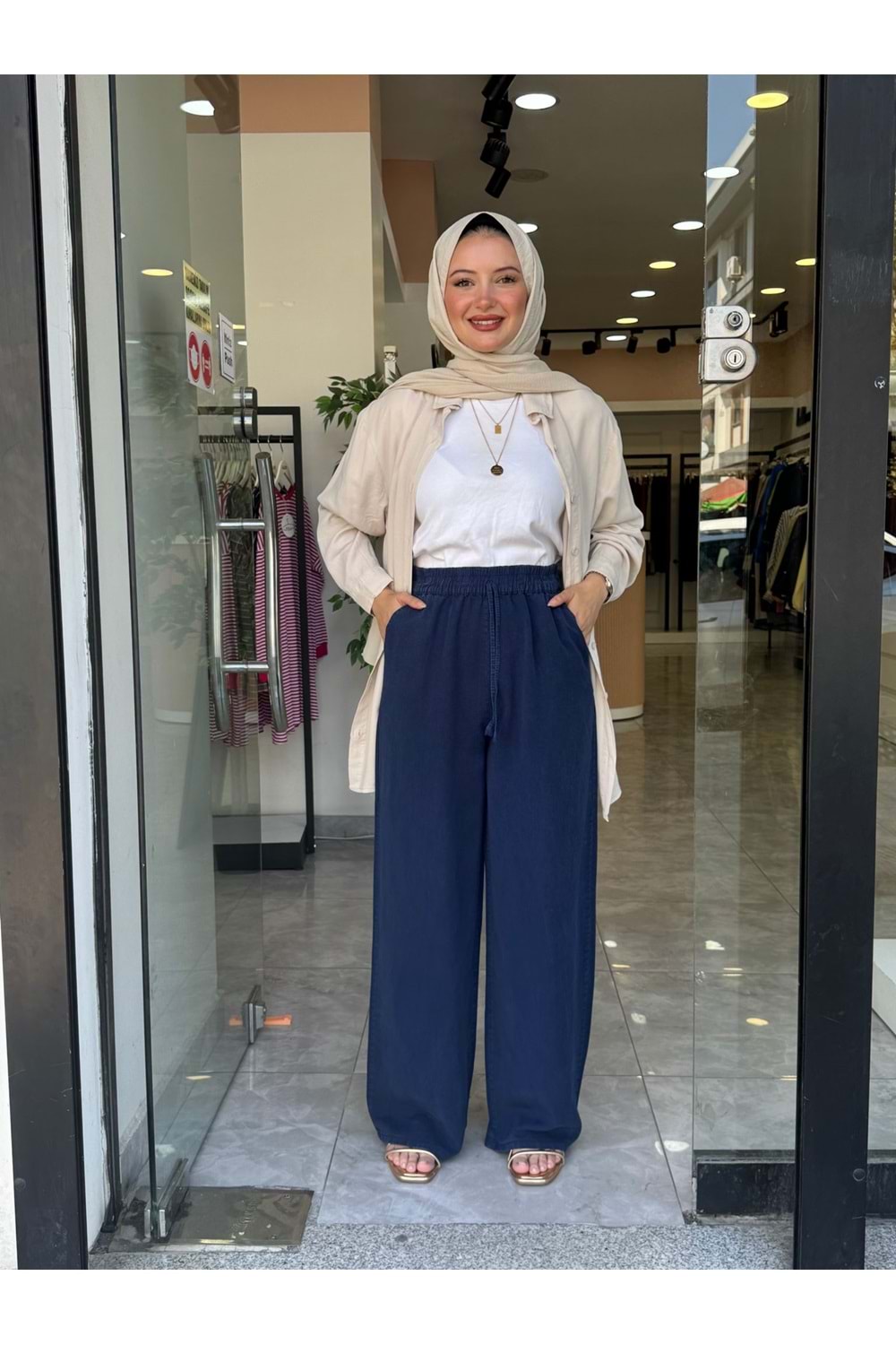 DURU PANTOLON - LACİVERT - 38
