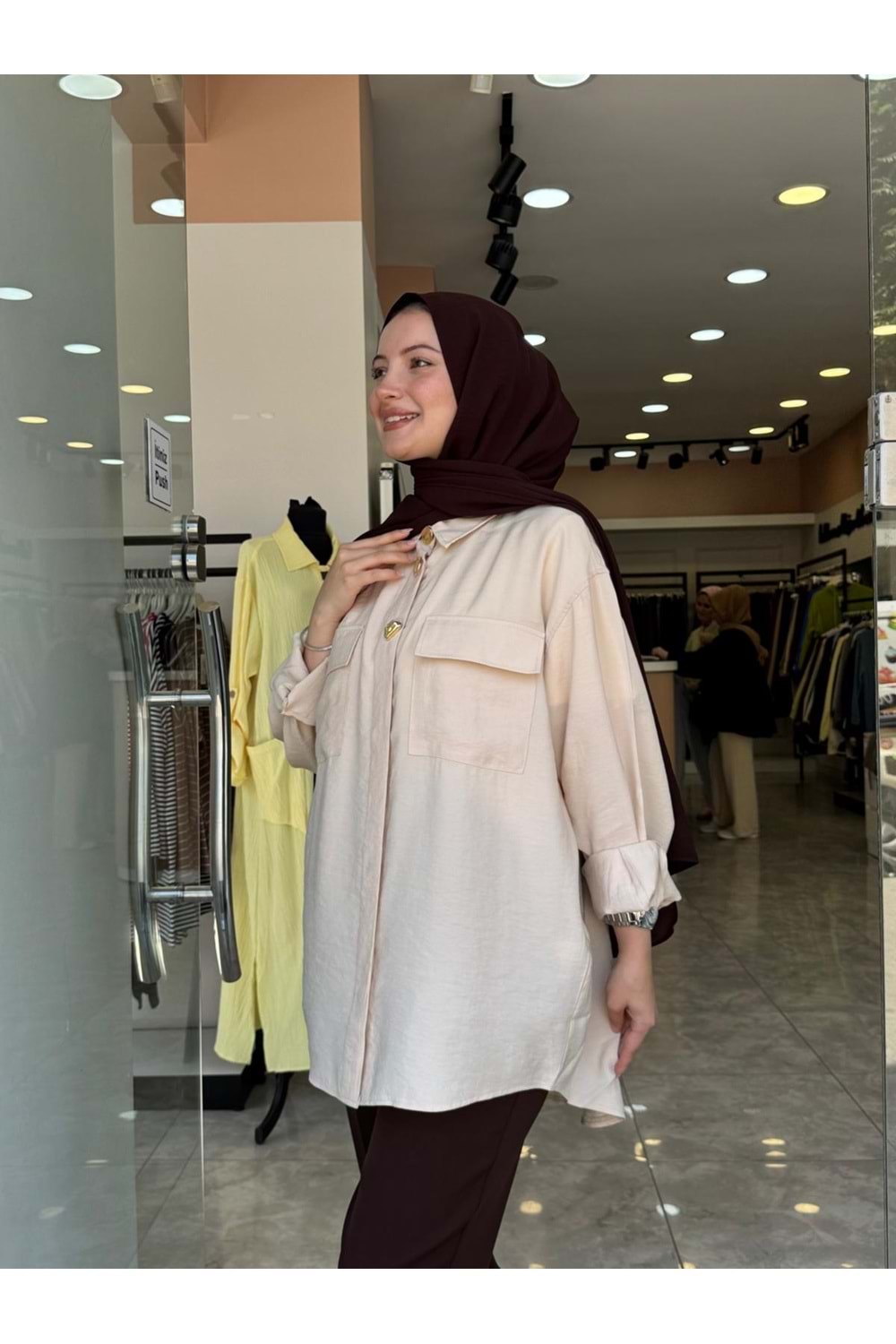 GOLD GÖMLEK - BEJ - L-XL