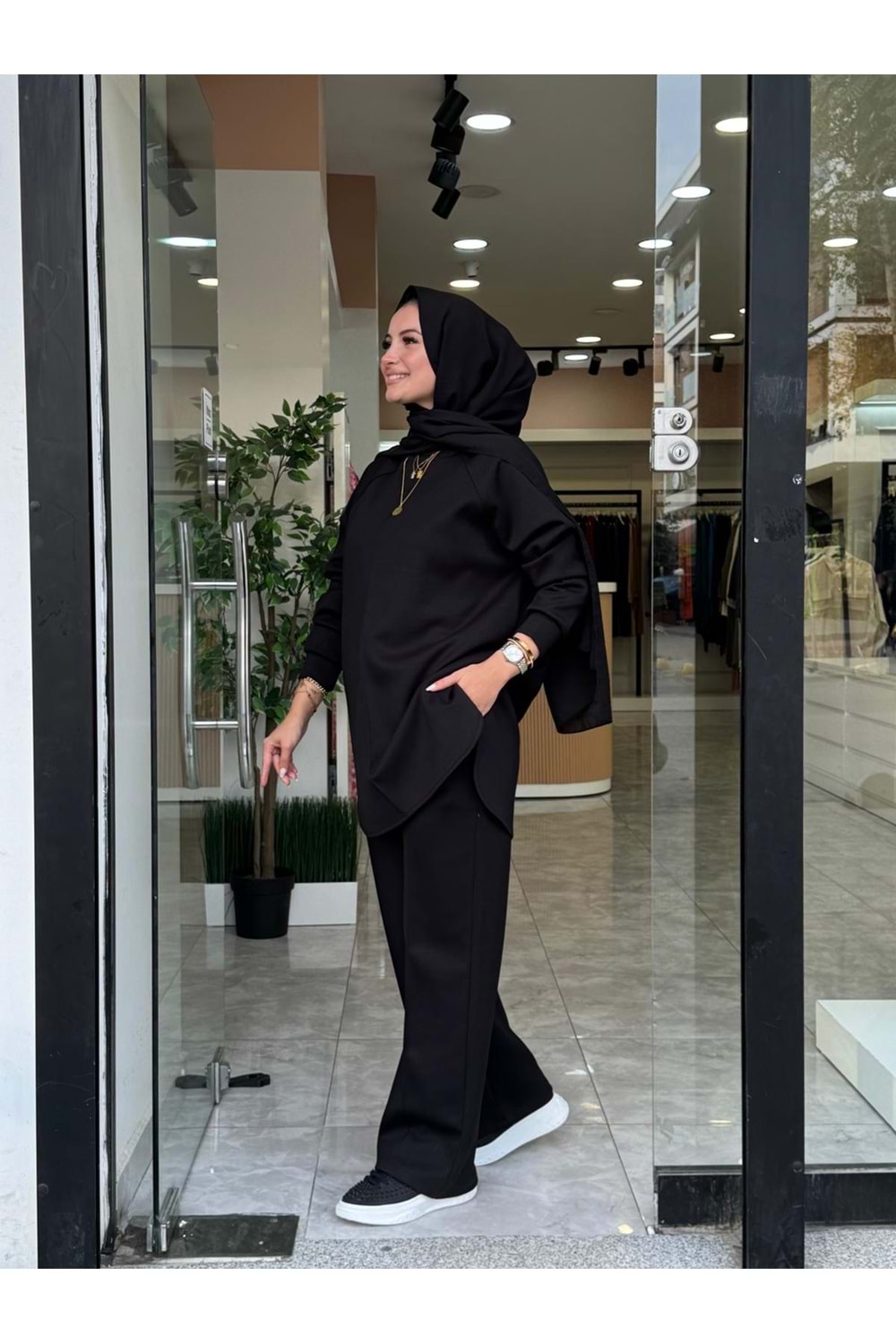 VERA ÇİMALI TAKIM - SİYAH - S-M