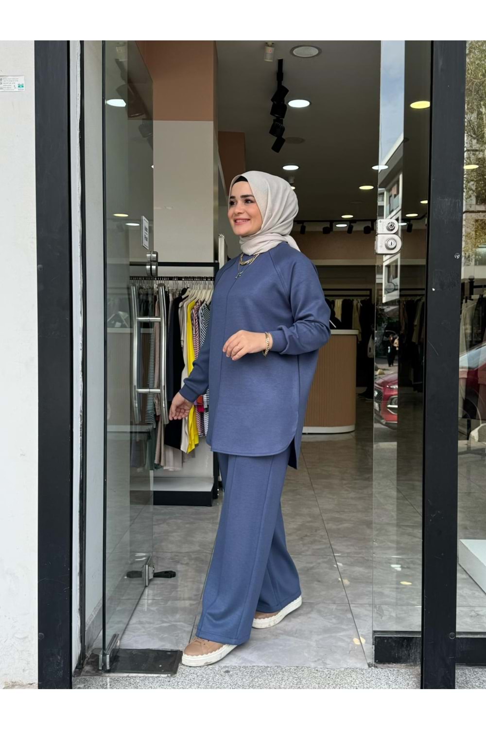 VERA ÇİMALI TAKIM - İNDİGO MAVİ - S-M
