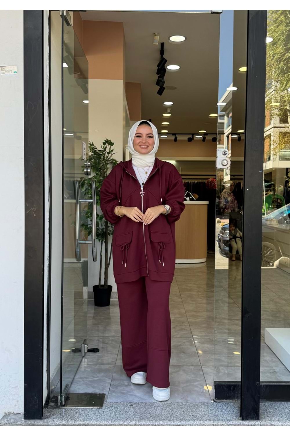 KURDELE TAKIM - BORDO - L-XL