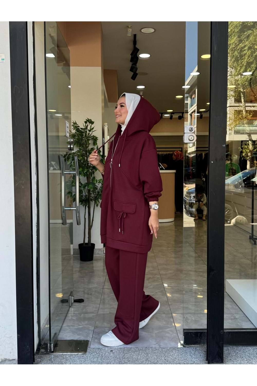KURDELE TAKIM - BORDO - L-XL
