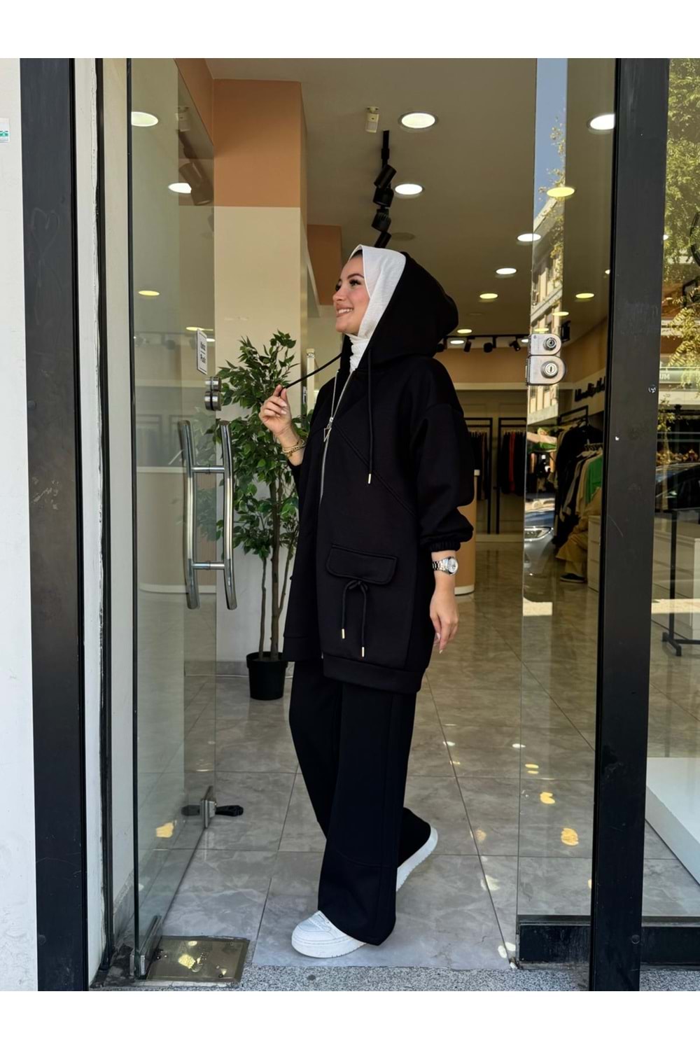KURDELE TAKIM - SİYAH - S-M