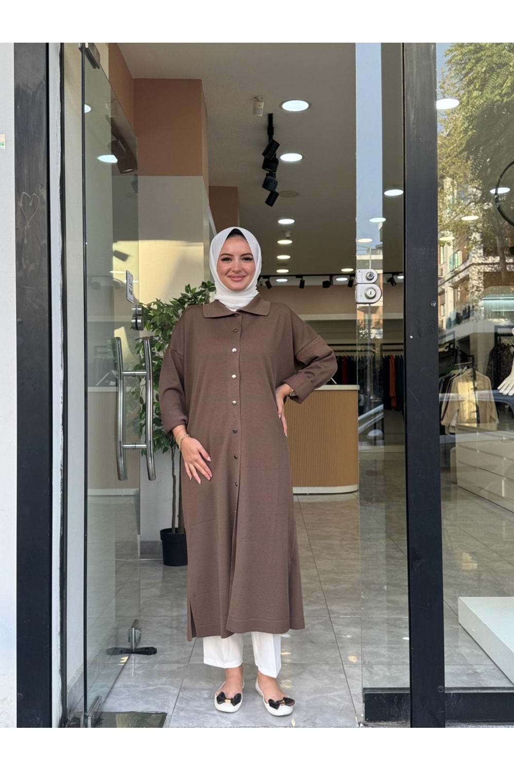 UZUN MERSERİZE HIRKA - VİZON - STD