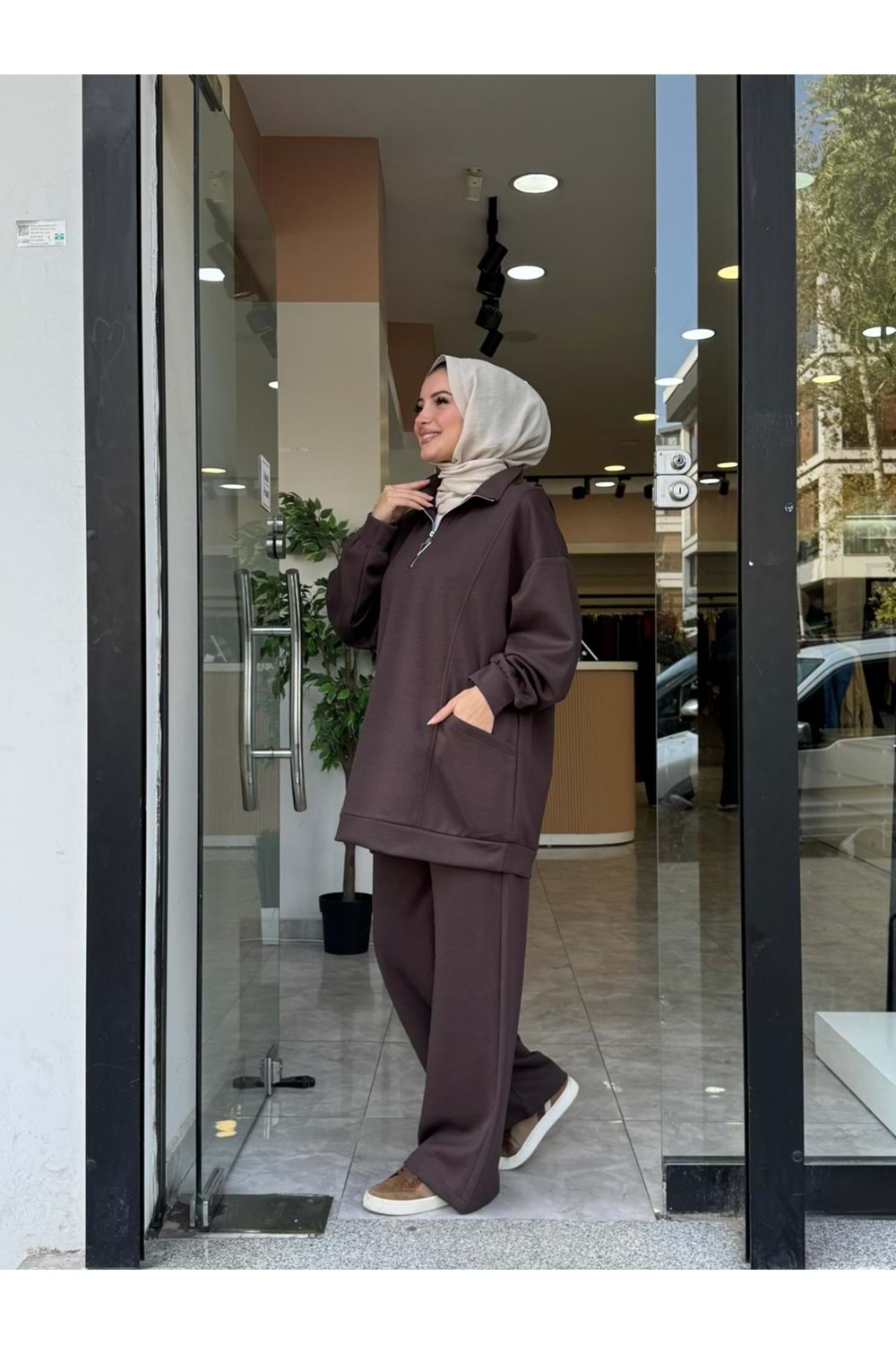 AHU TAKIM - KAHVERENGİ - L-XL