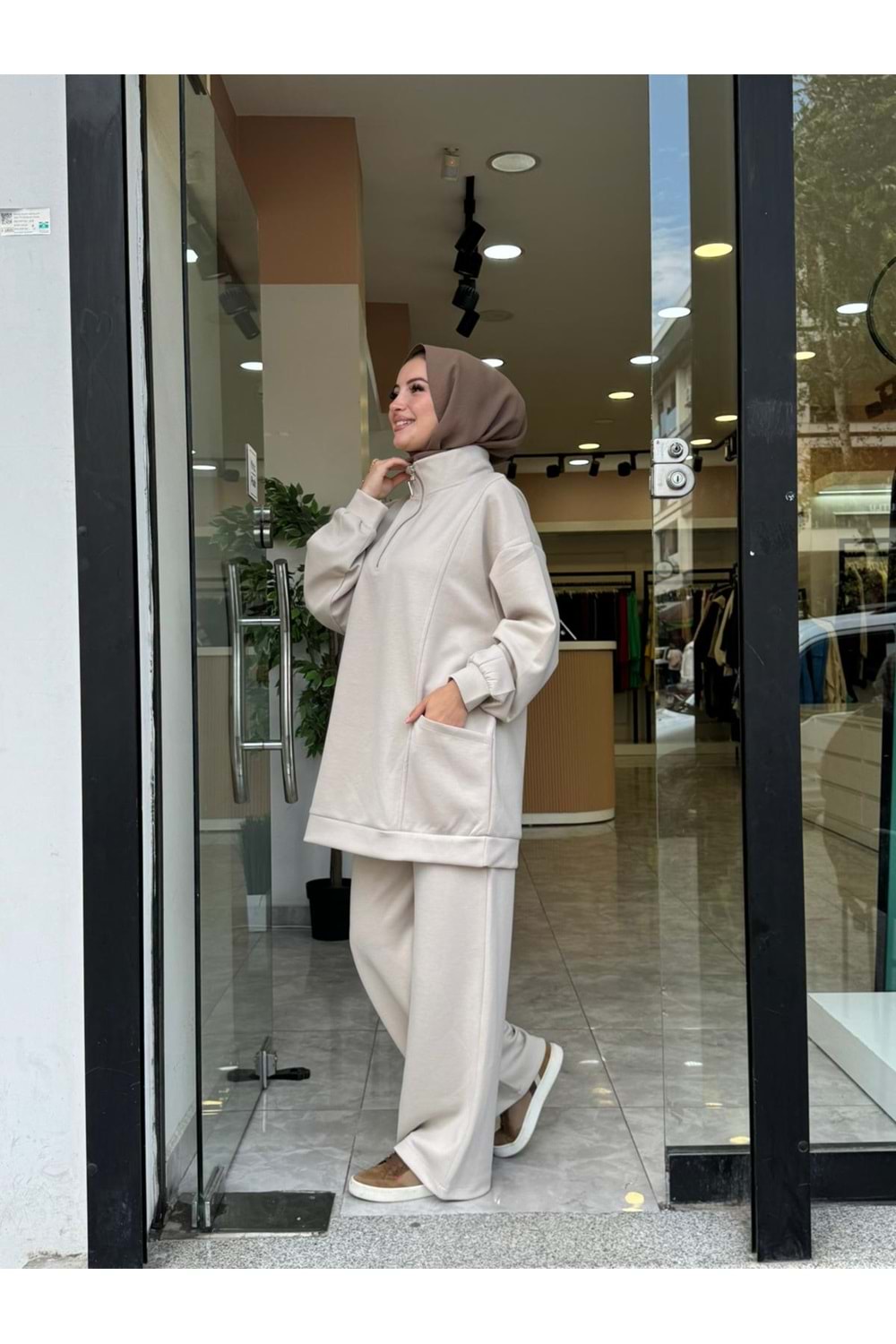 AHU TAKIM - KREM - L-XL