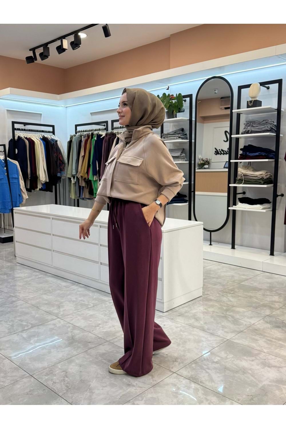 OYŞO BOL PANTOLON - BORDO - 1