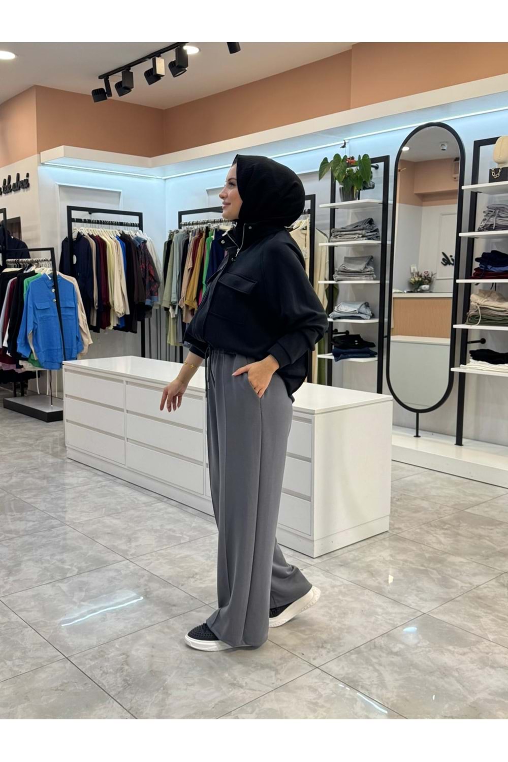 OYŞO BOL PANTOLON - GRİ - 1