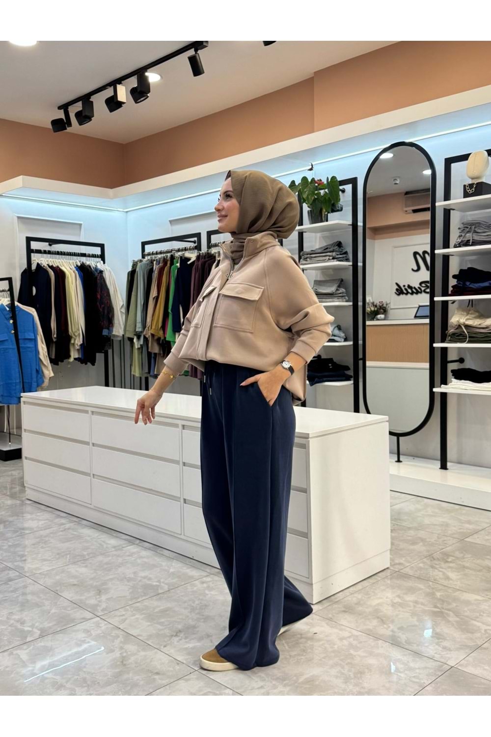 OYŞO BOL PANTOLON - LACİVERT - 1