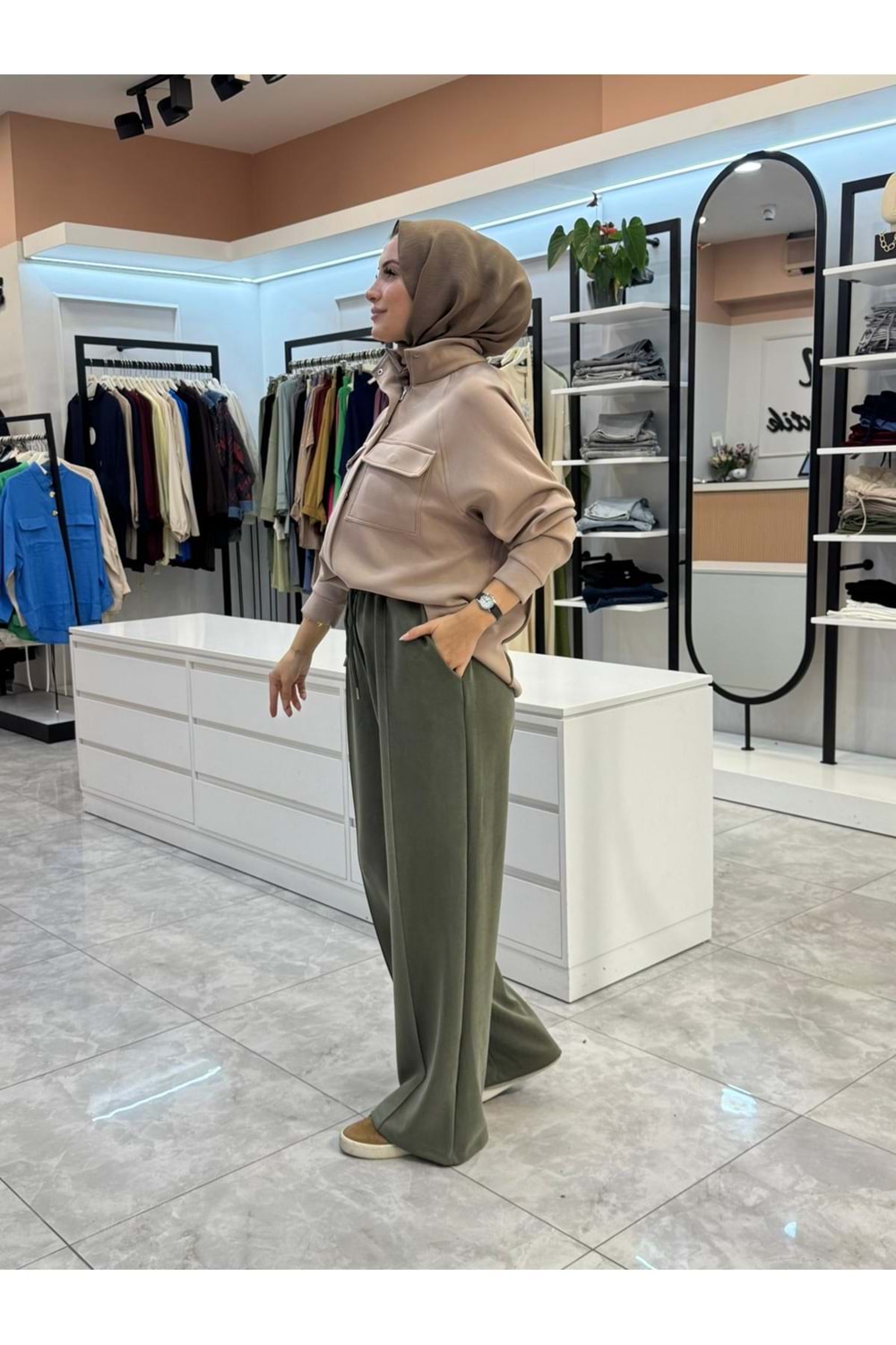 OYŞO BOL PANTOLON - YEŞİL - 1