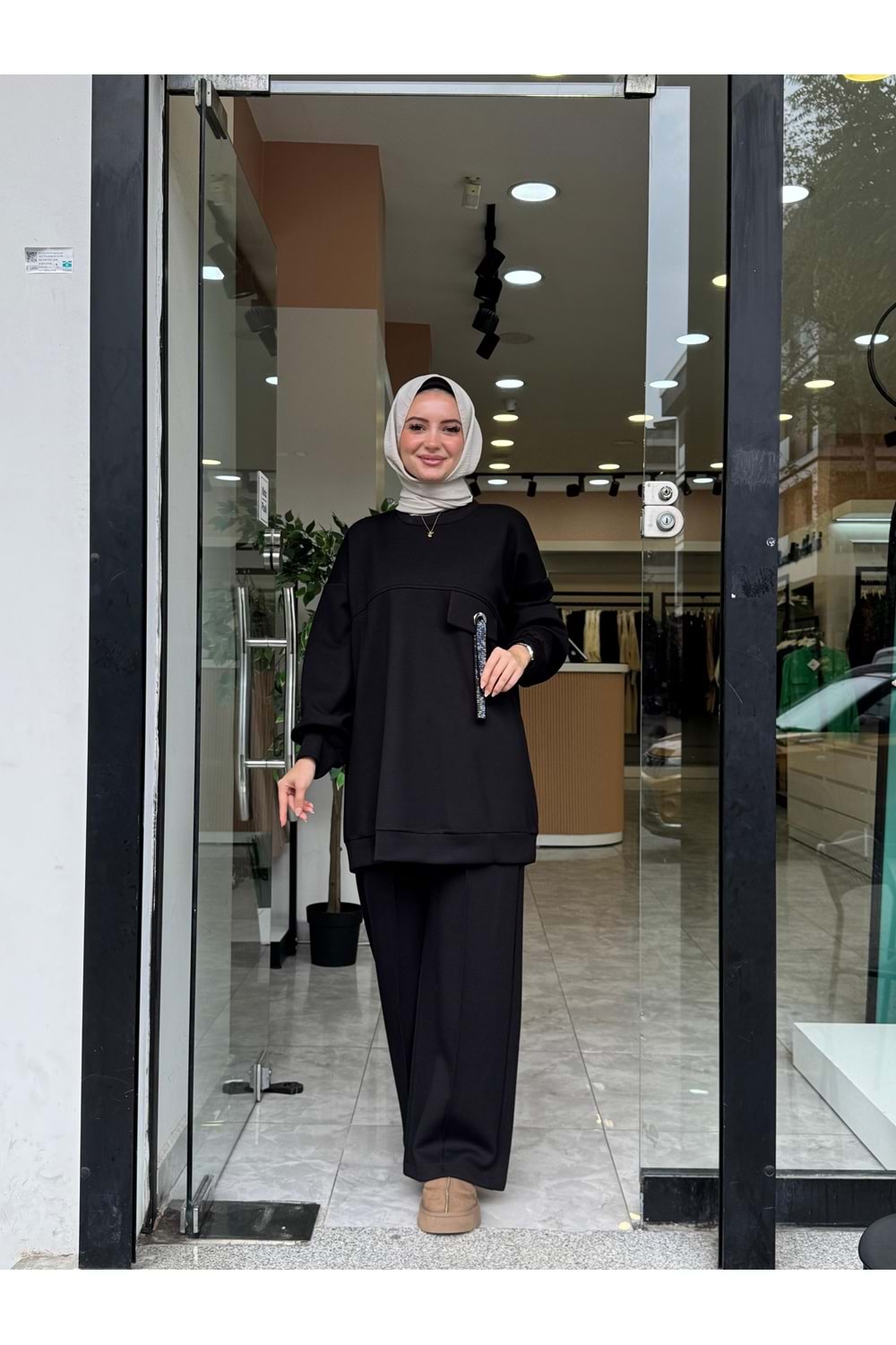 AYNUR TAKIM - SİYAH - L-XL