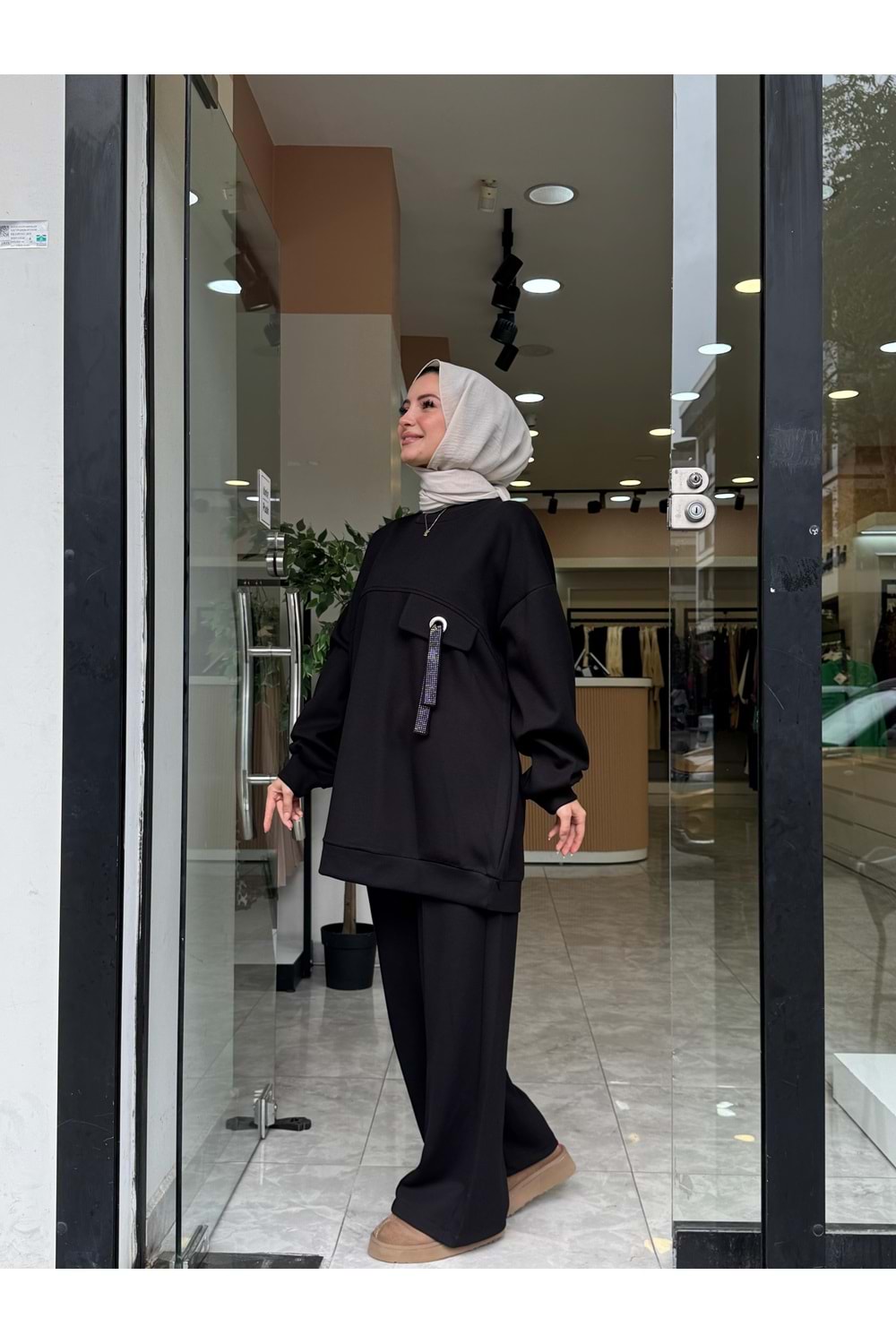 AYNUR TAKIM - SİYAH - L-XL