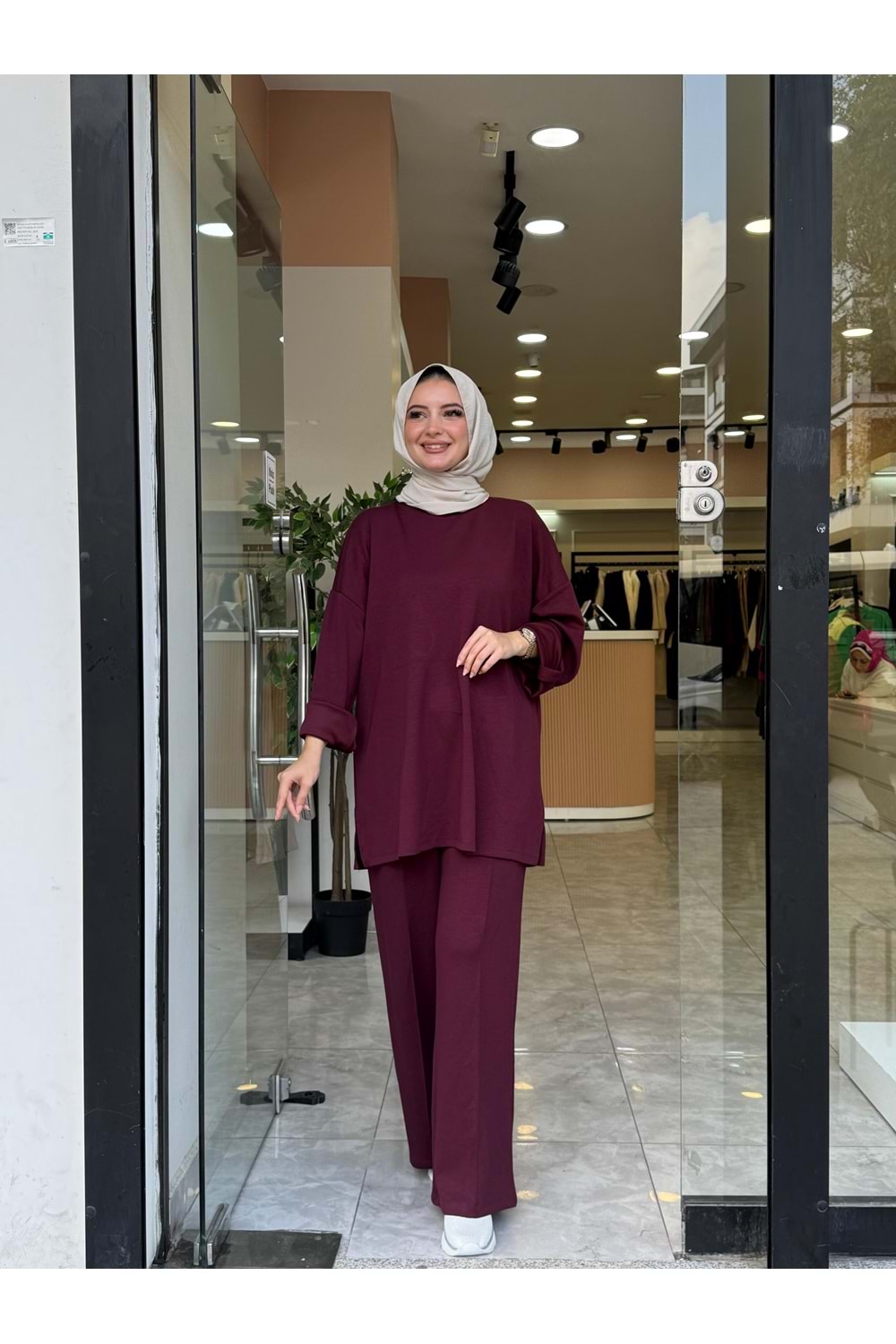 KOL DÜĞME TAKIM - BORDO - 1