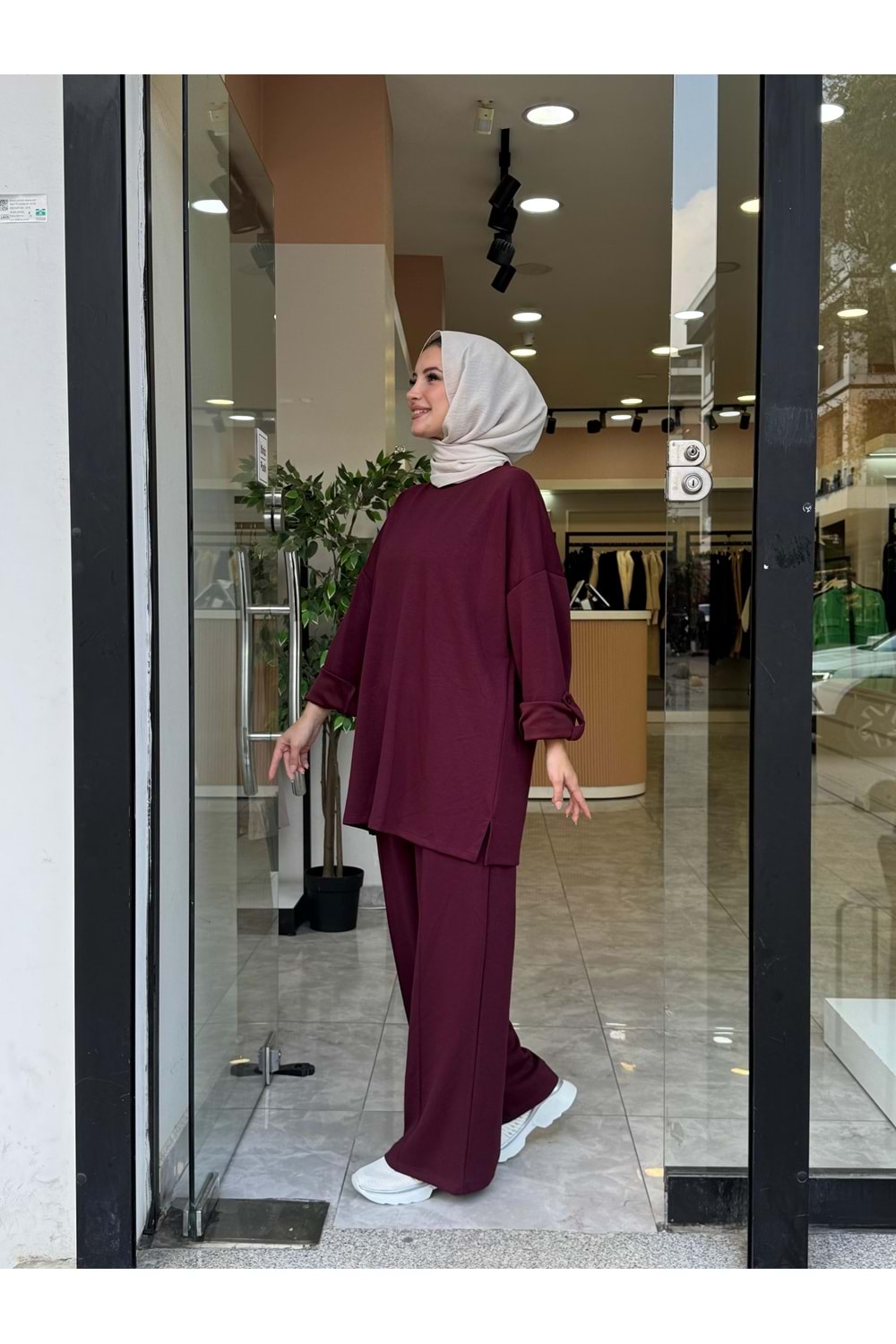 KOL DÜĞME TAKIM - BORDO - 1