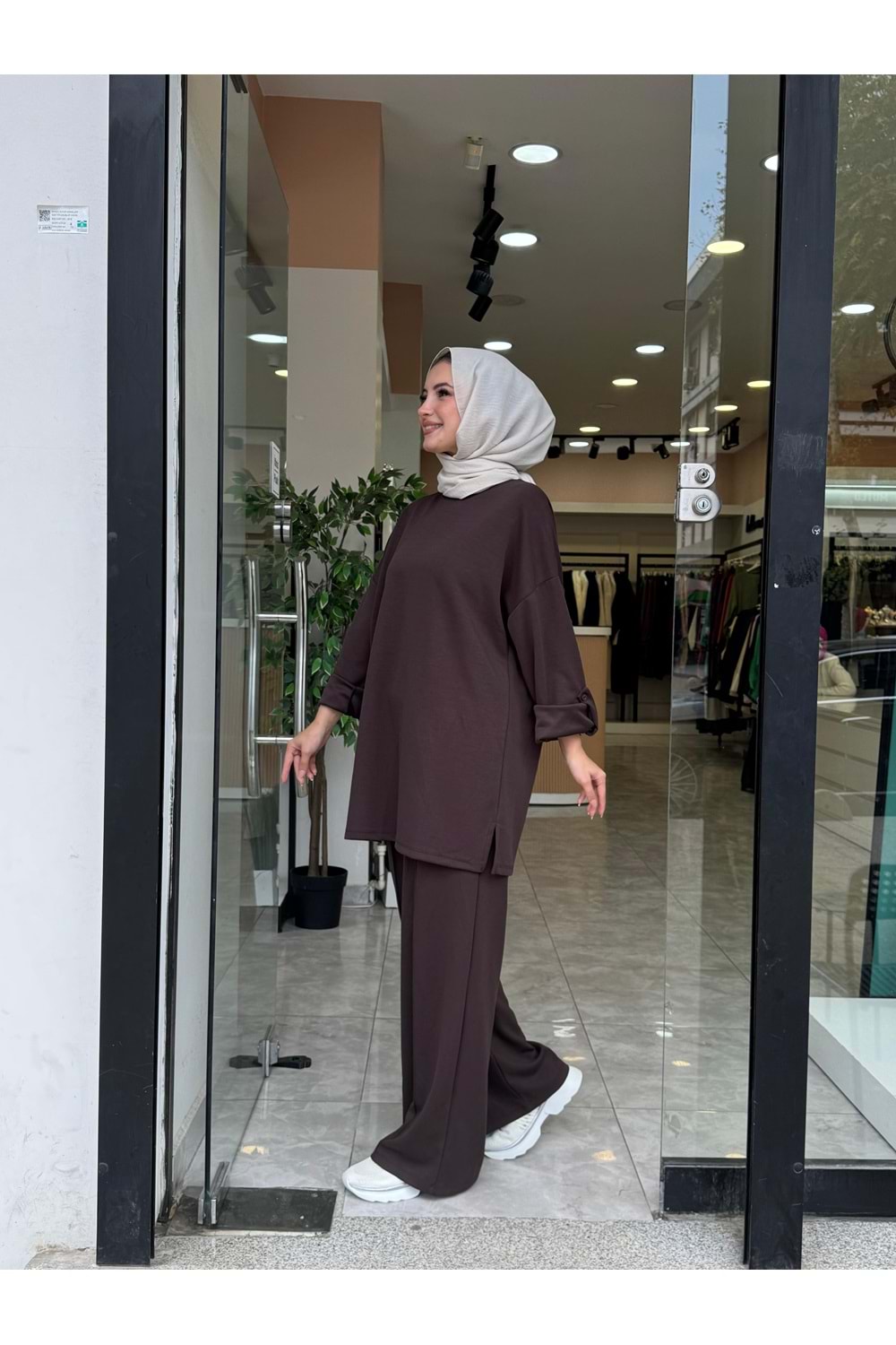 KOL DÜĞME TAKIM - KAHVERENGİ - 1