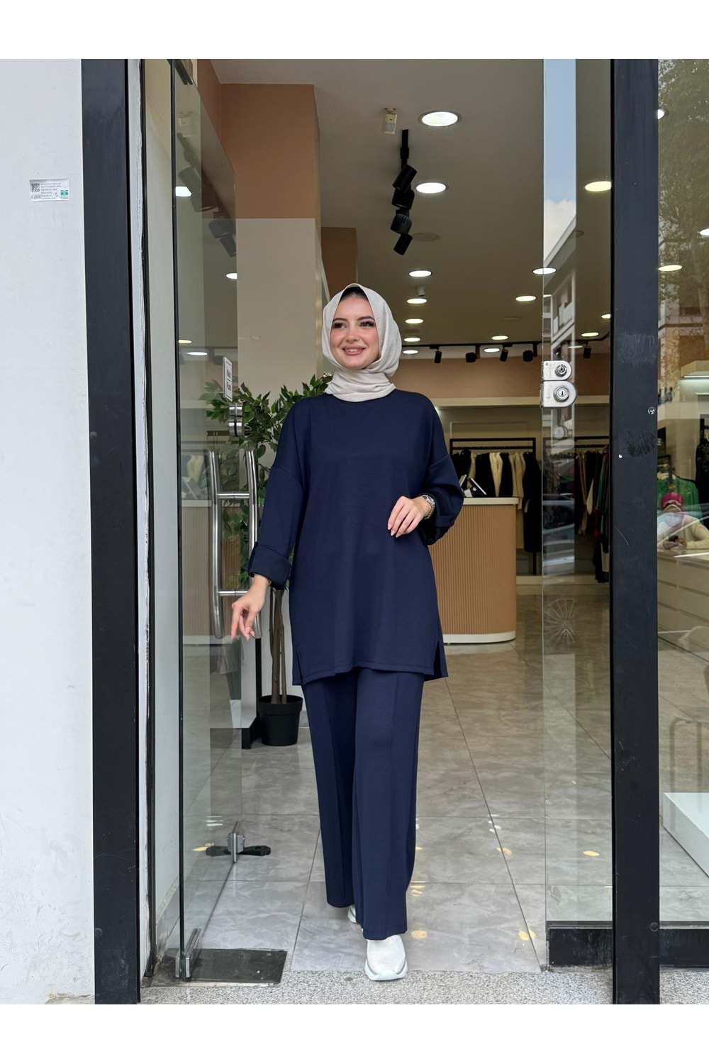 KOL DÜĞME TAKIM - LACİVERT - 1