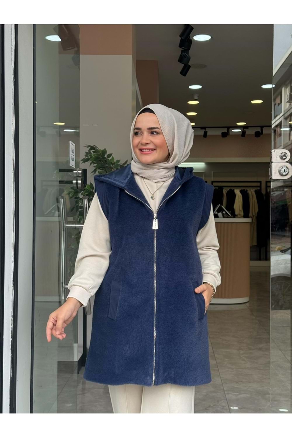 ANGORA YELEK - LACİVERT - 1