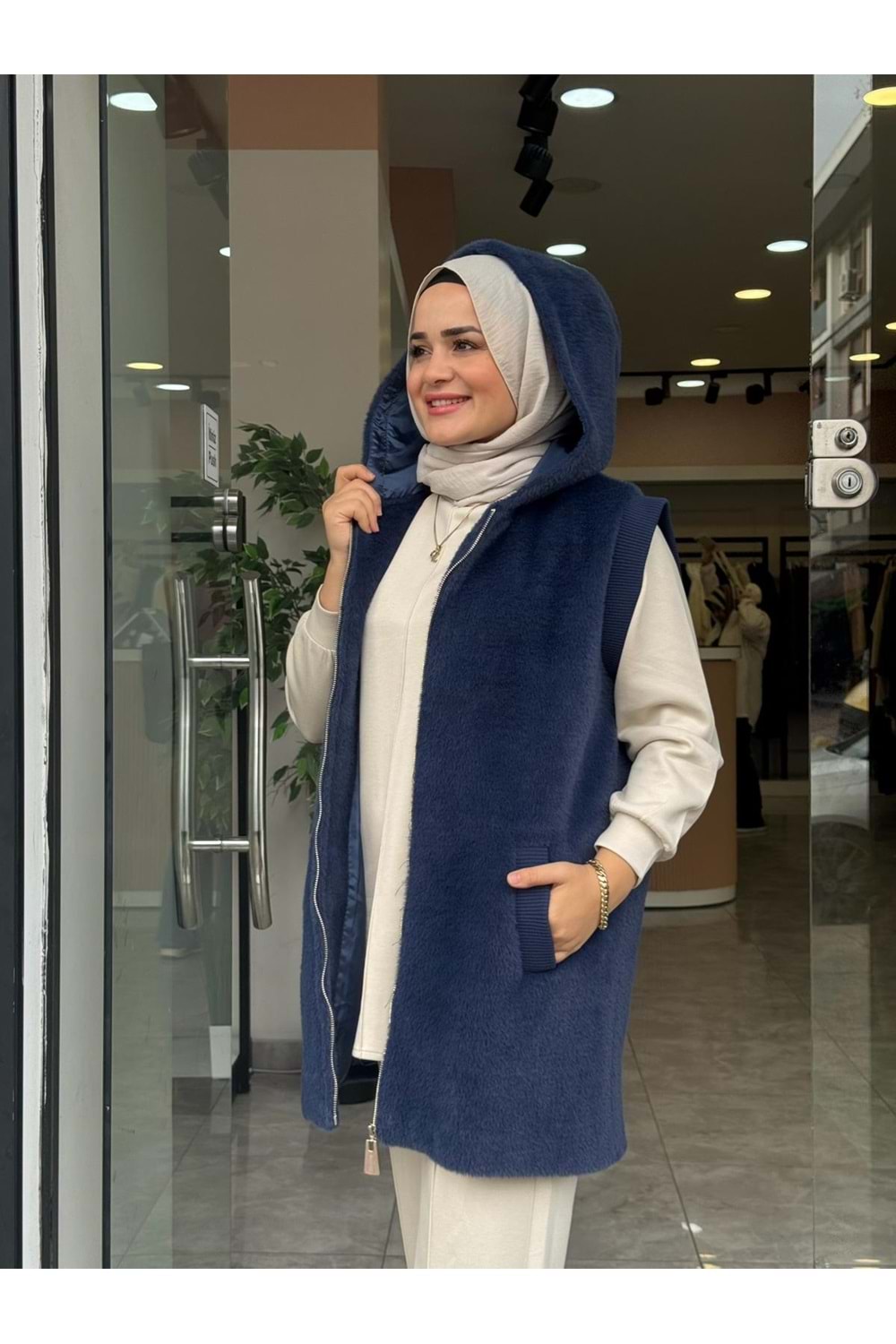 ANGORA YELEK - LACİVERT - 1