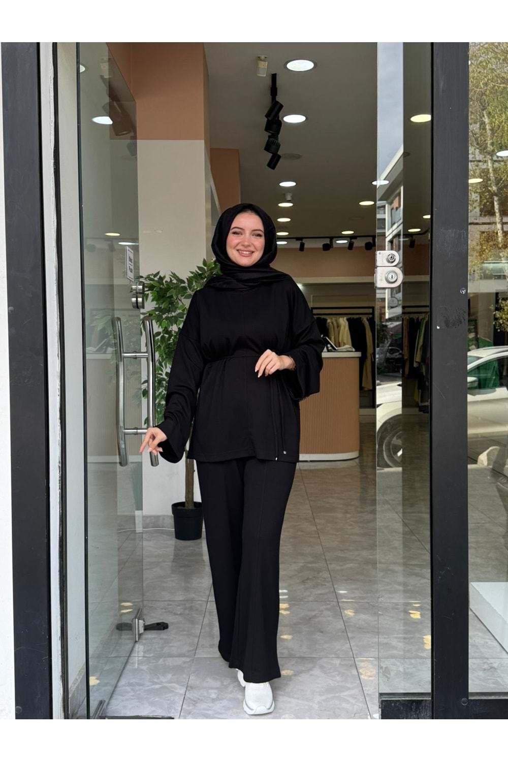 BEL BAĞLAMALI TAKIM - SİYAH - L-XL