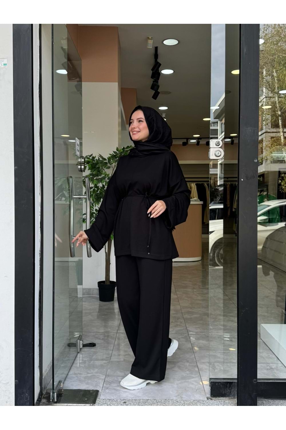 BEL BAĞLAMALI TAKIM - SİYAH - L-XL