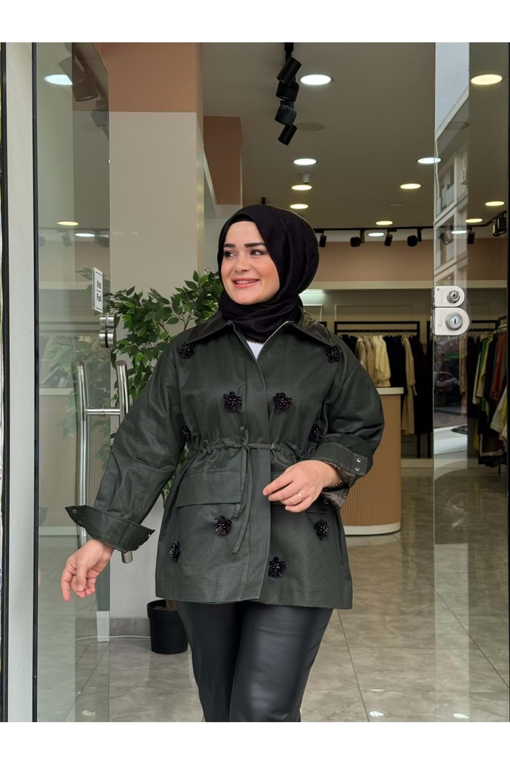 GÜL CEKET - HAKİ YEŞİLİ - S-M