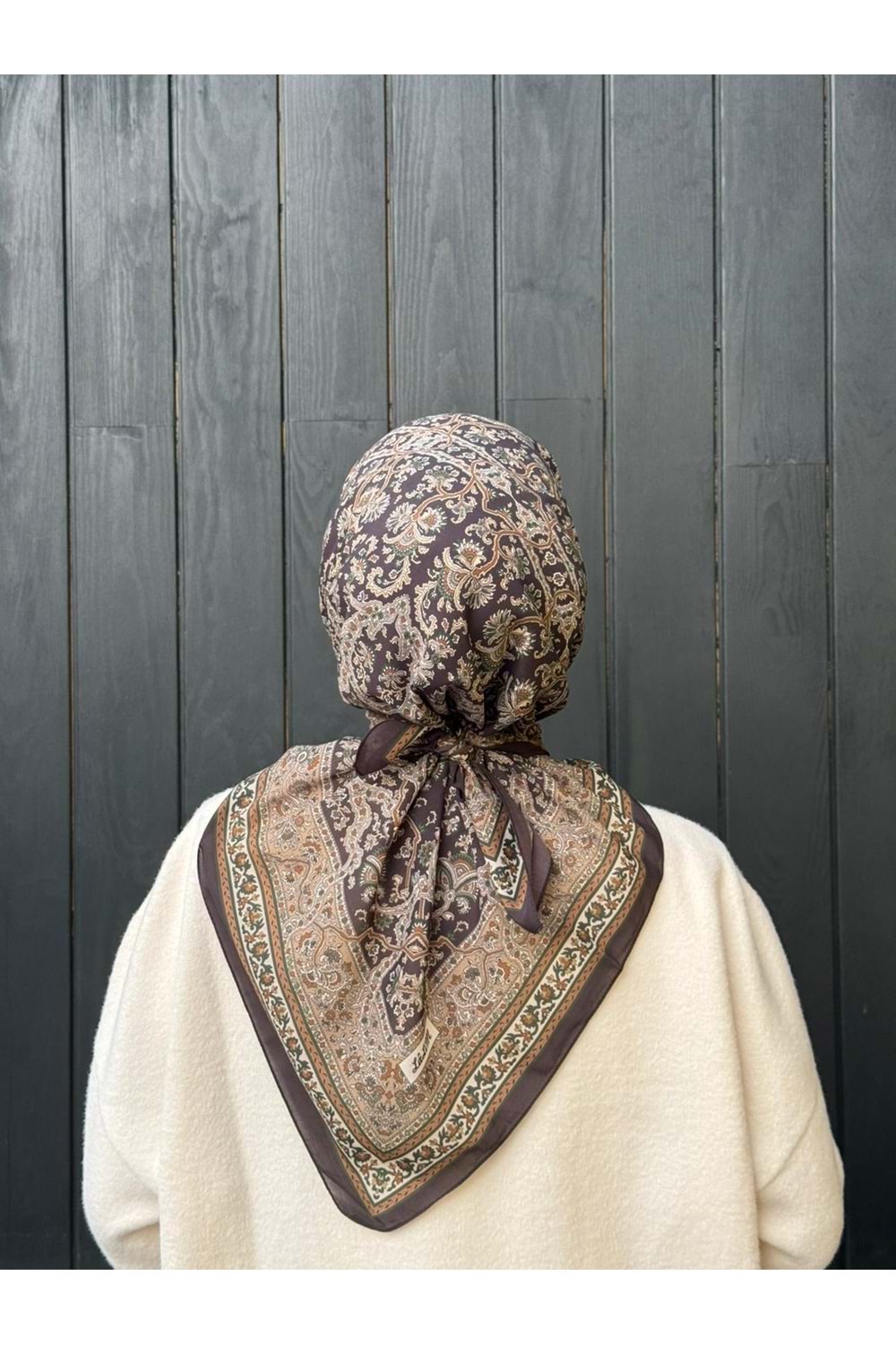 ETNİK EŞARP - ACI KAHVE - STD