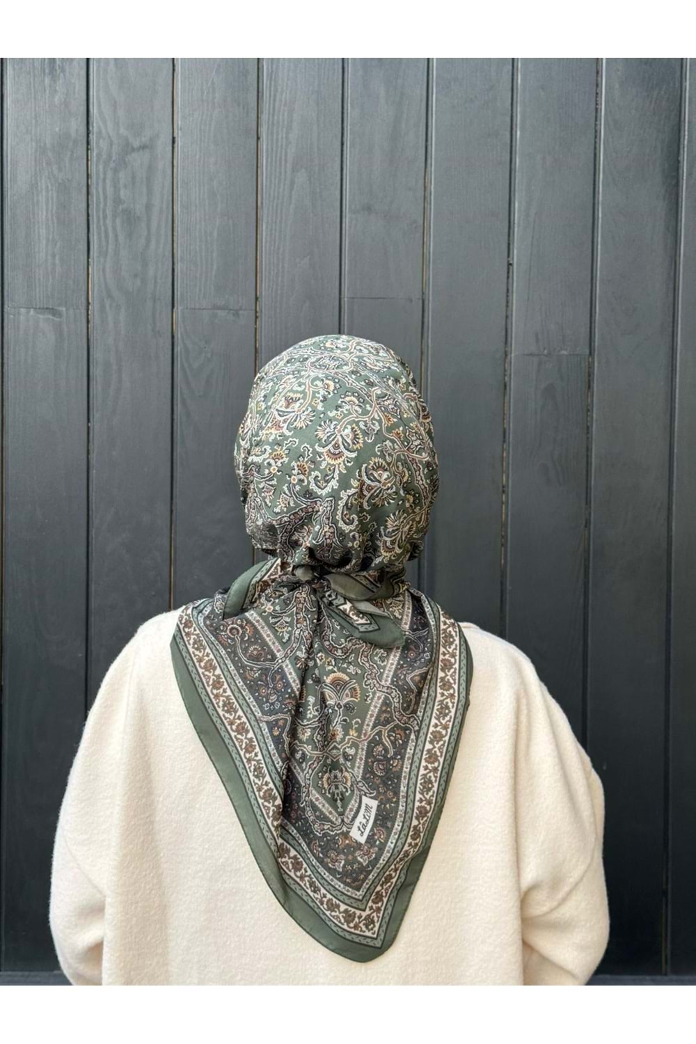 ETNİK EŞARP - ZÜMRÜT YEŞİLİ - STD