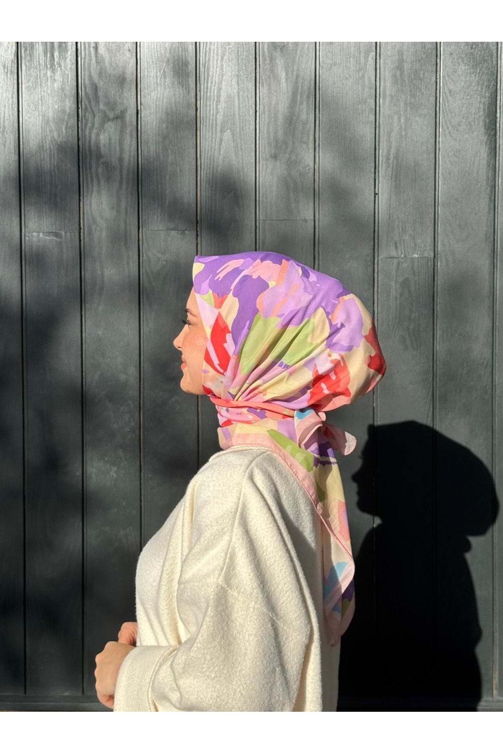 EBRU EŞARP - PEMBE - STD