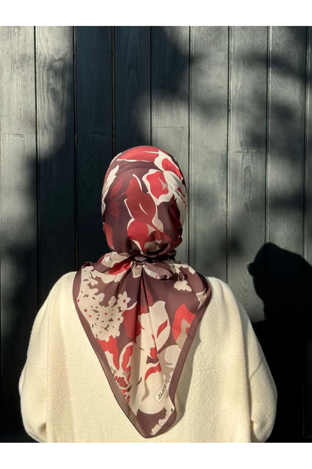 ÇİÇEK EŞARP - MÜRDÜM - STD