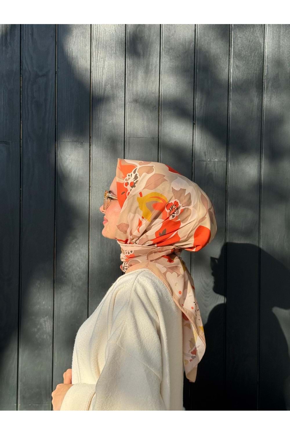 ÇİÇEK EŞARP - SOMON - STD