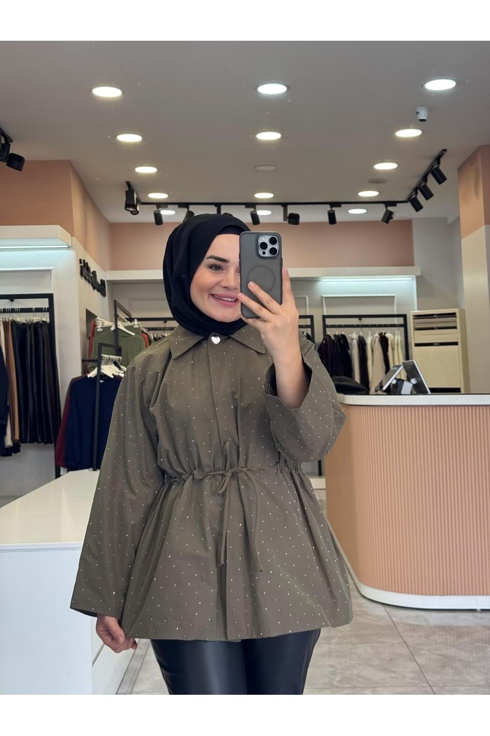 PUL BEL BAĞLAMA CEKET - HAKİ YEŞİLİ - 2