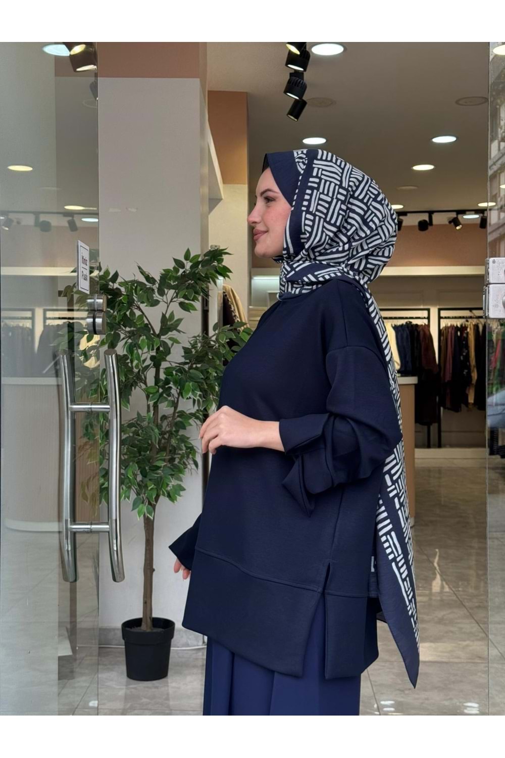 YIRTMAÇ SWEAT - LACİVERT - S-M