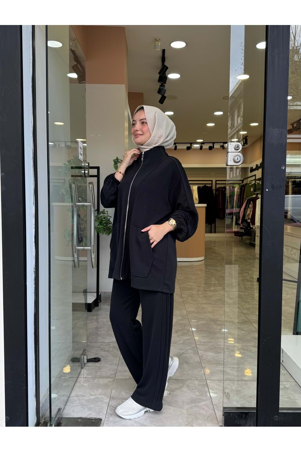 LİYA TAKIM - SİYAH - L-XL