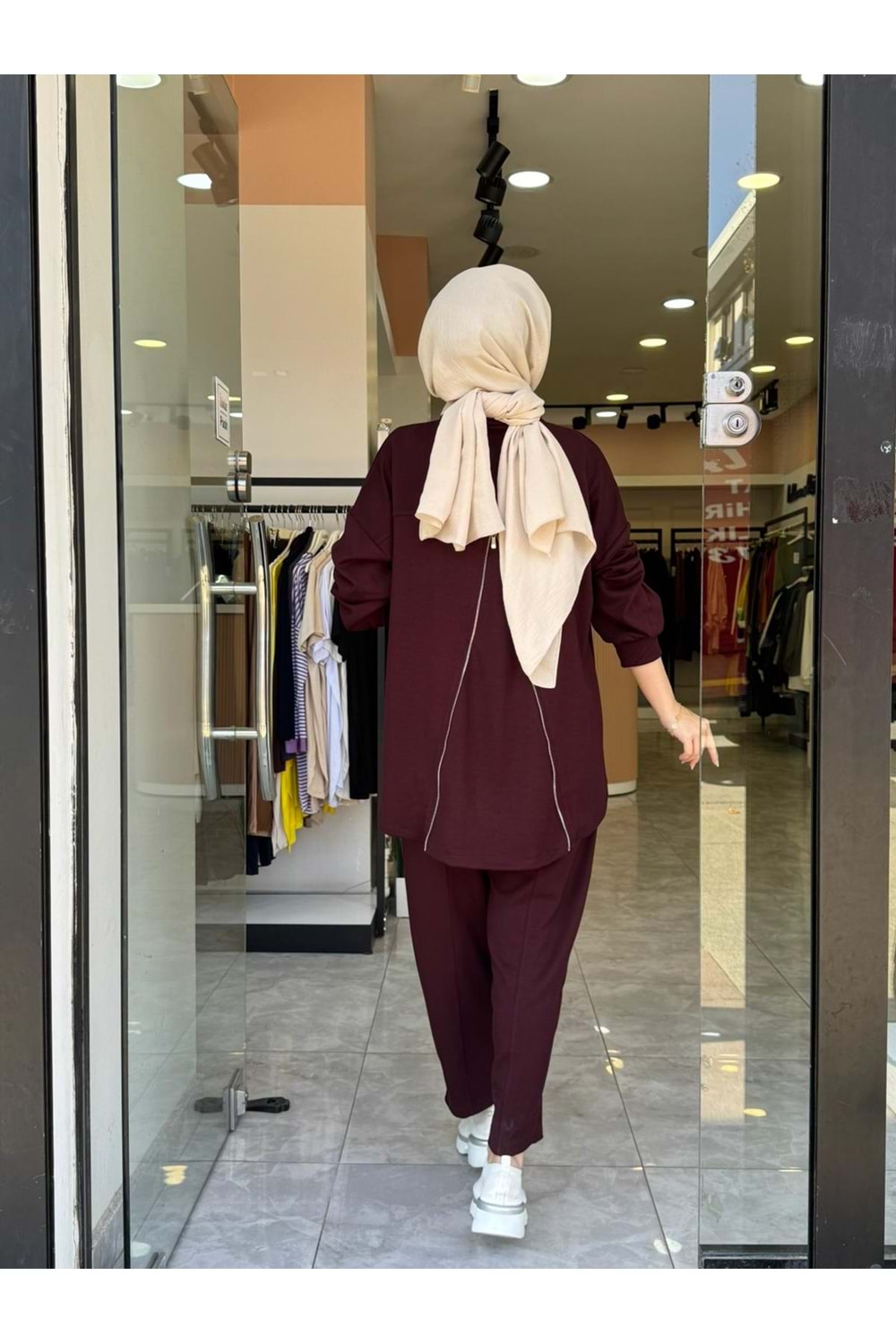 FERMUAR TAKIM - BORDO - S-M