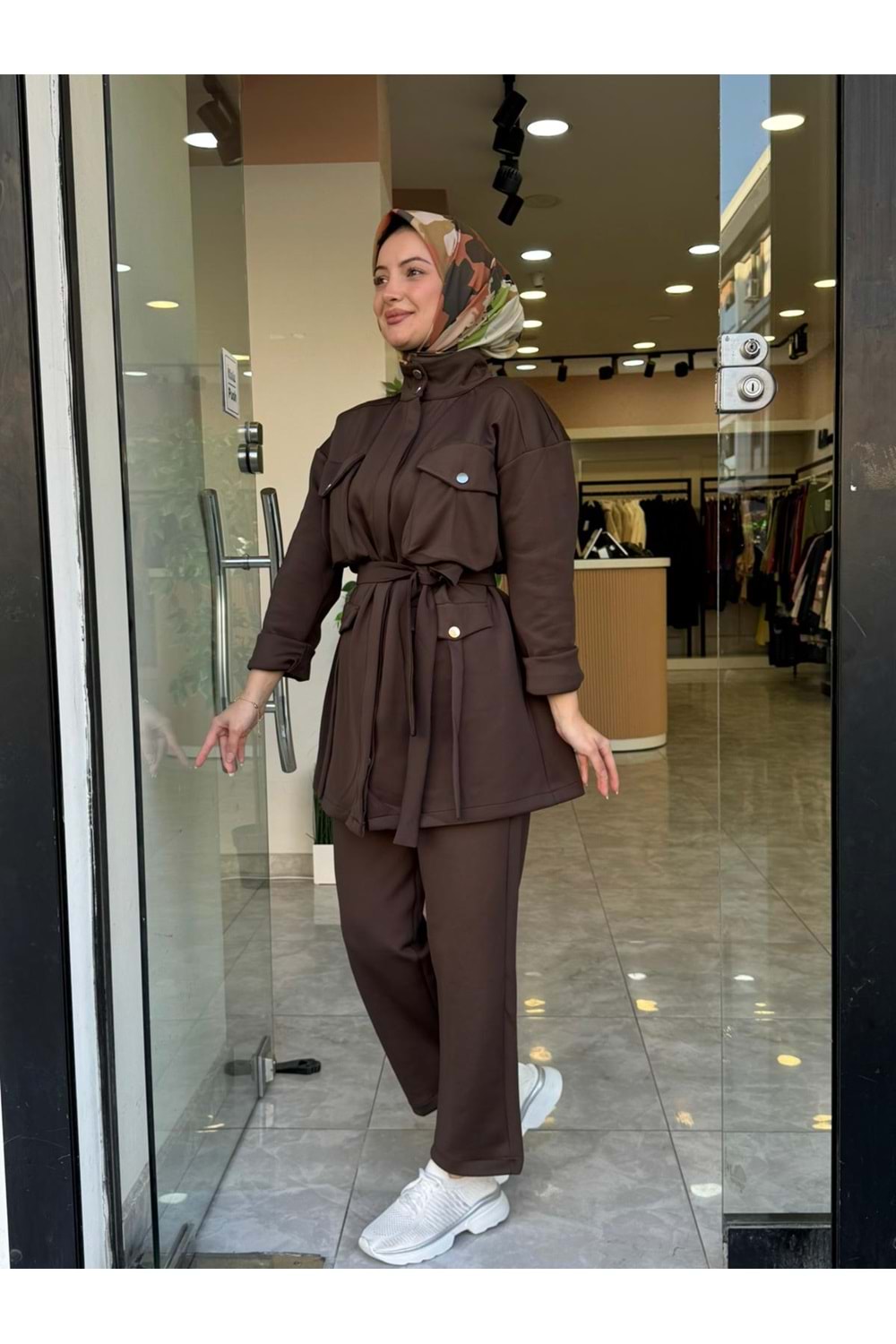 SCUBA KUŞAKLI TAKIM - KAHVERENGİ - L-XL