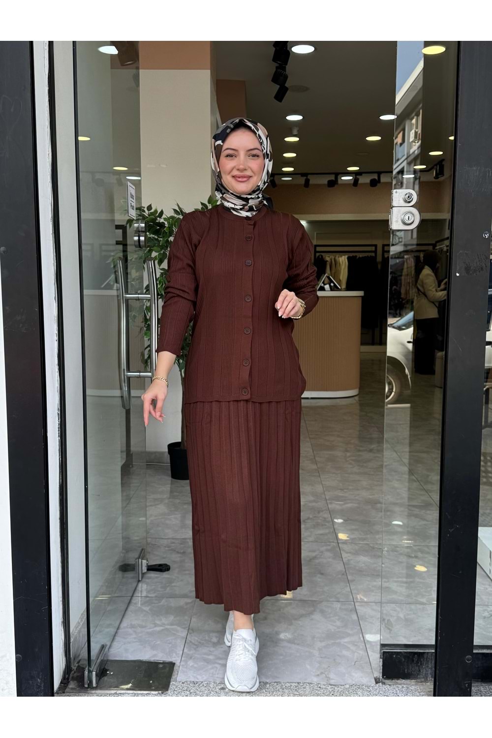 GÜLŞAH ETEKLİ TAKIM - ACI KAHVE - STD