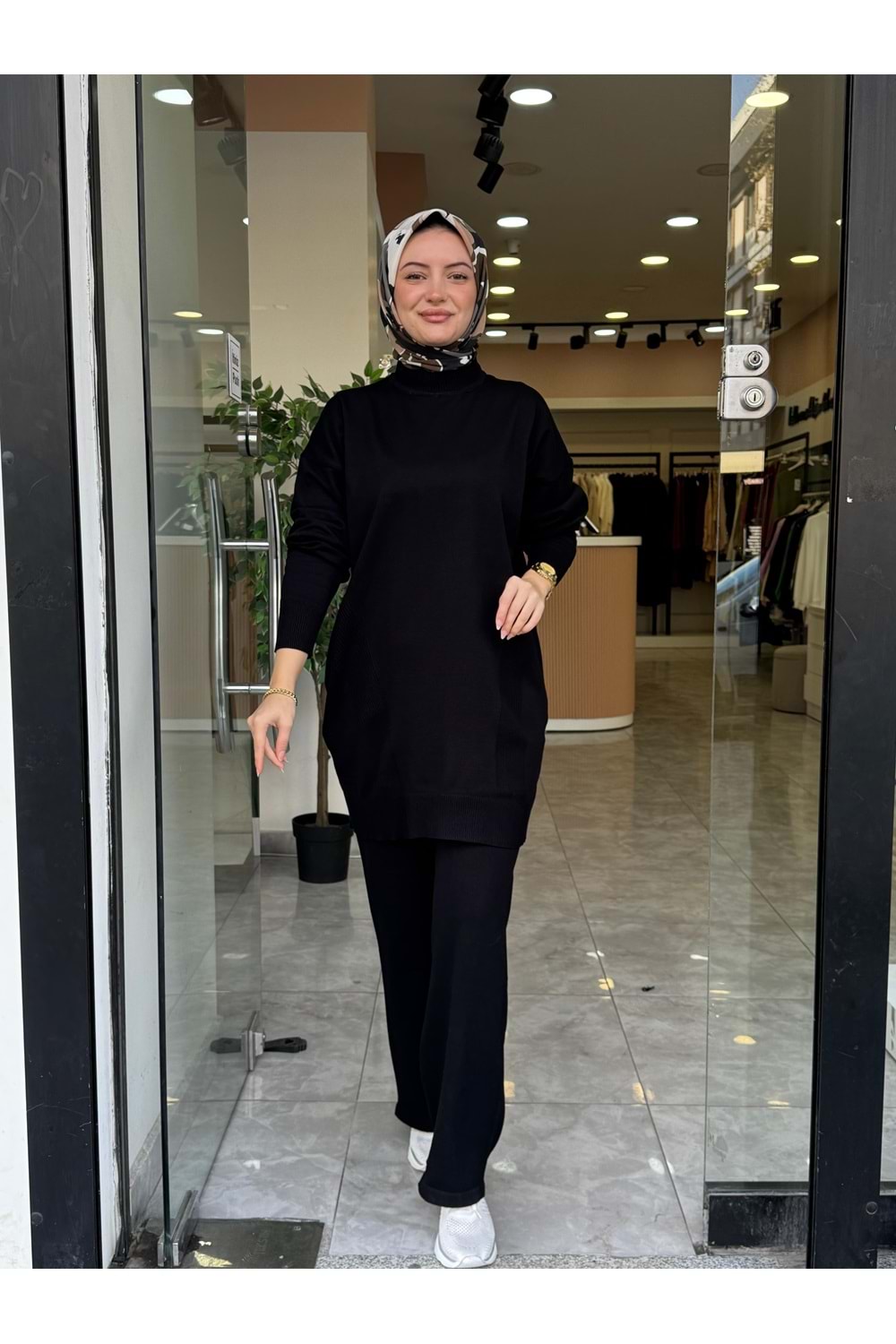 TRİKO DÜZ TAKIM - SİYAH - STD