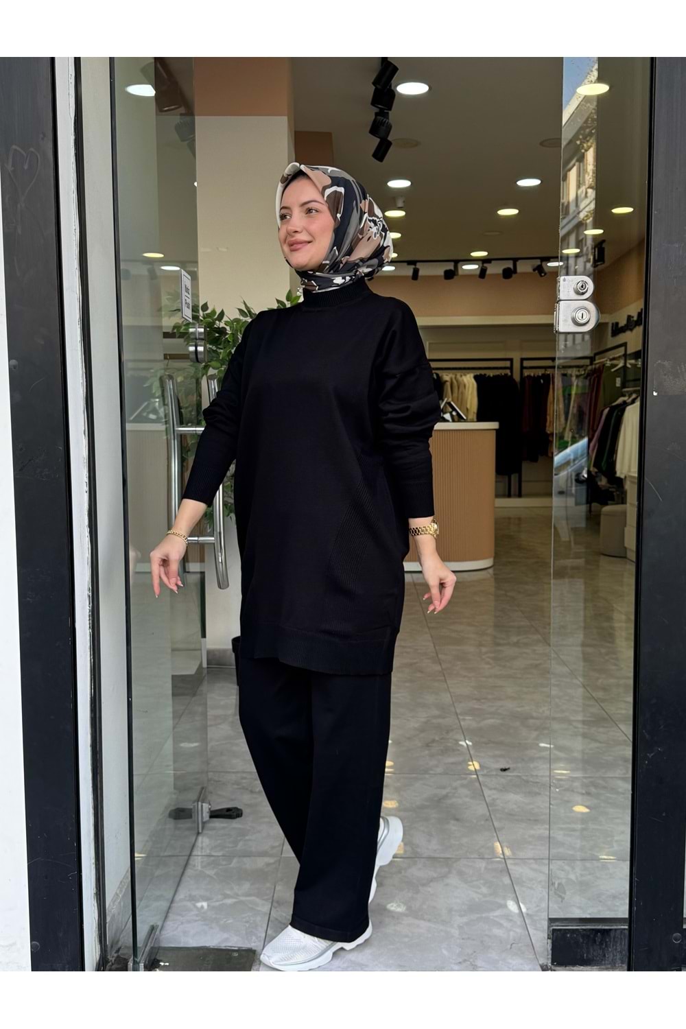 TRİKO DÜZ TAKIM - SİYAH - STD