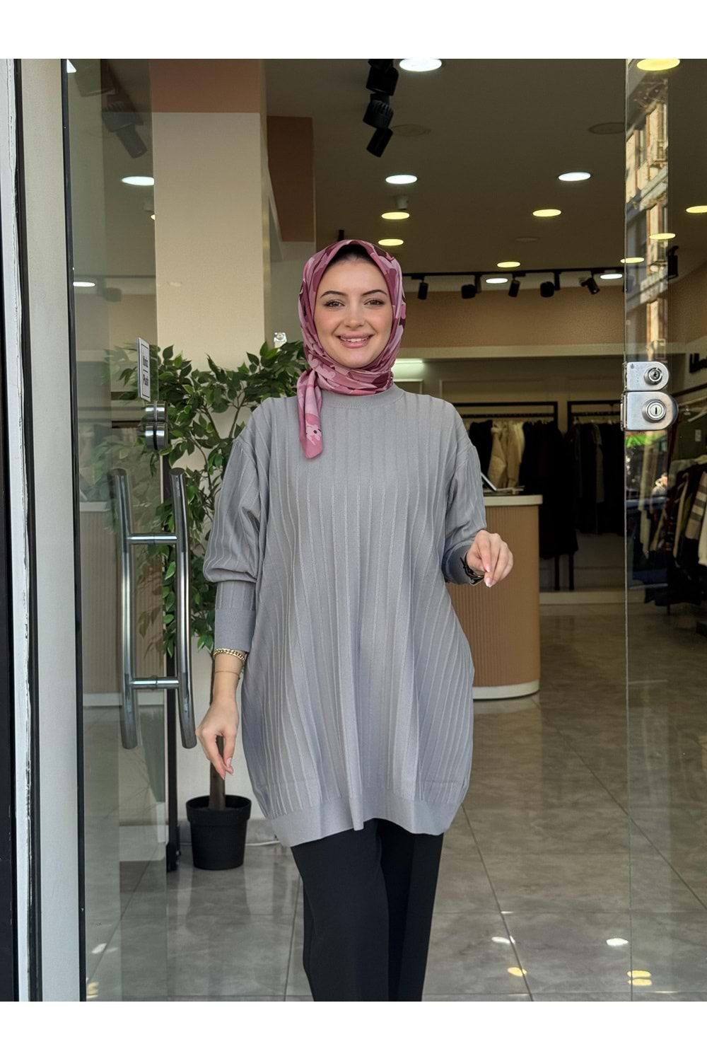 ELA TUNİK - GRİ - STD