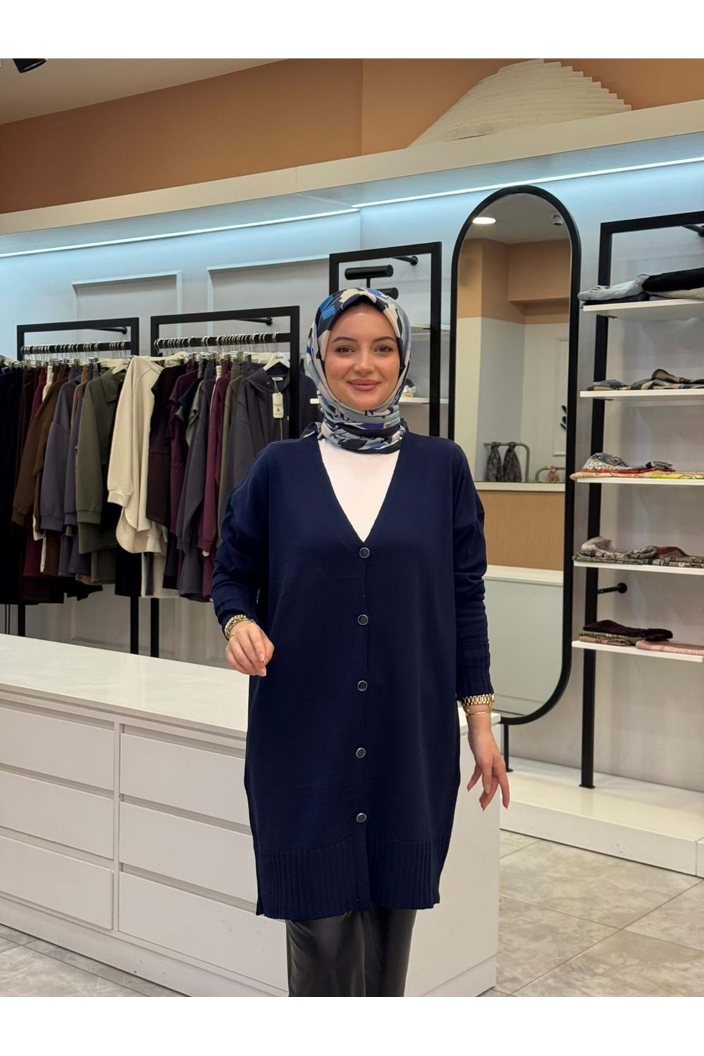 MİLA MERSERİZE HIRKA - LACİVERT